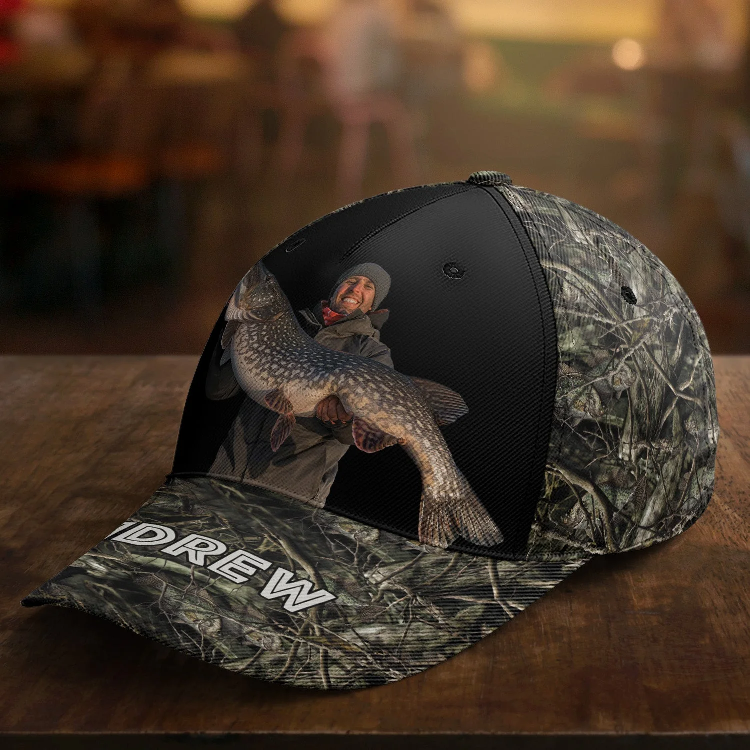 Gift For Fishing Lovers - Personalized Photo Classic Cap - Image 2