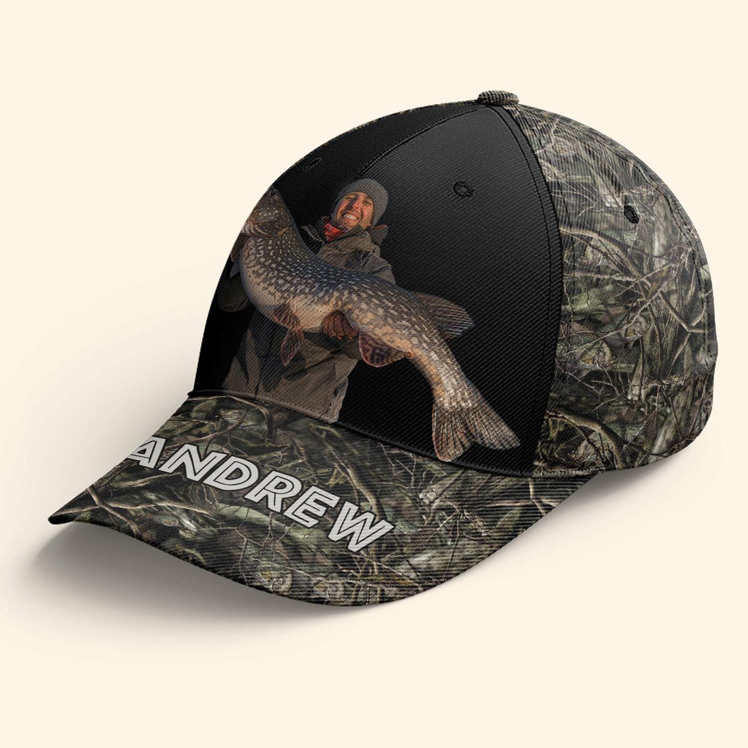 Gift For Fishing Lovers - Personalized Photo Classic Cap - Image 5