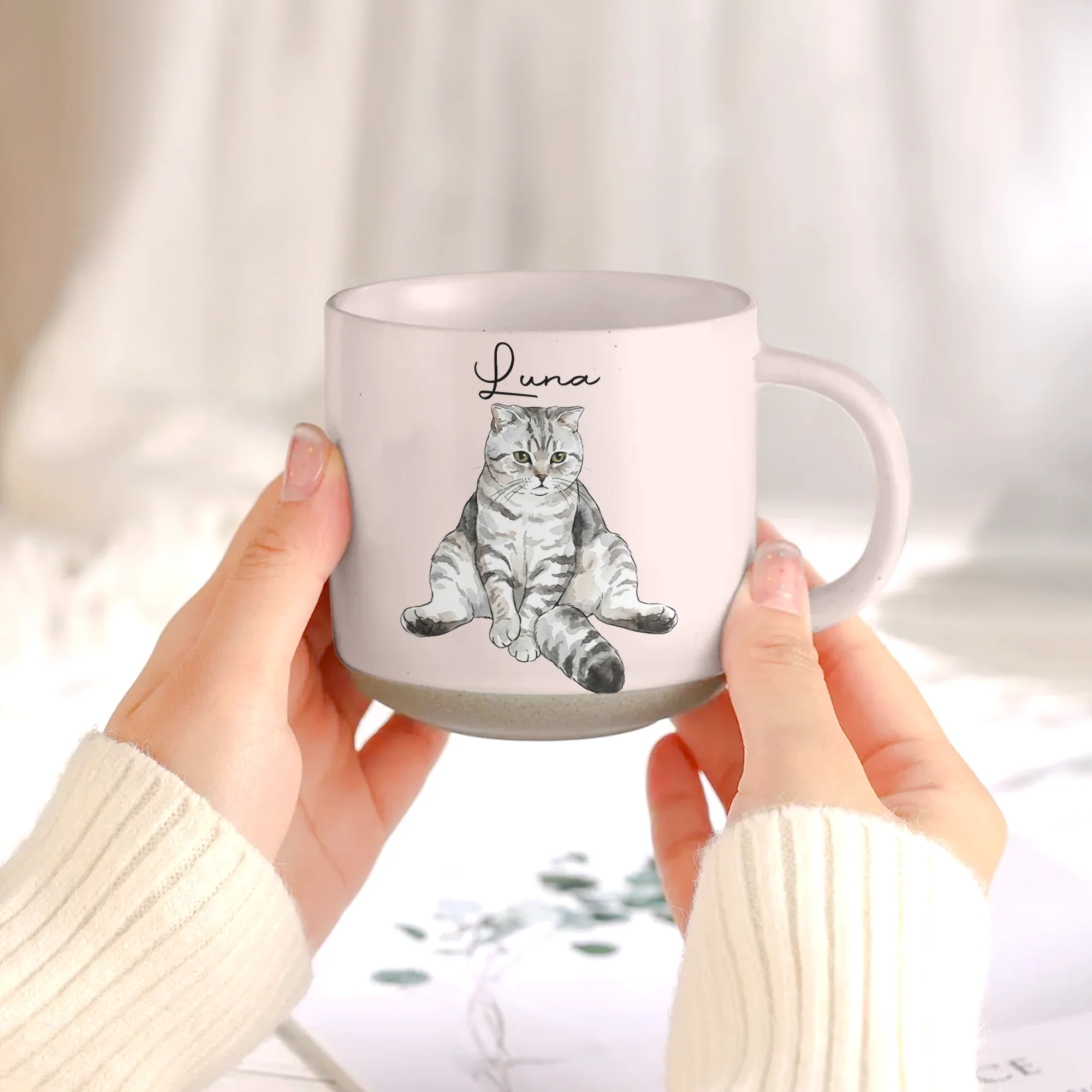 Gift For Pet Lovers Custom Pet Portrait Watercolor - Personalized Mug - Image 6