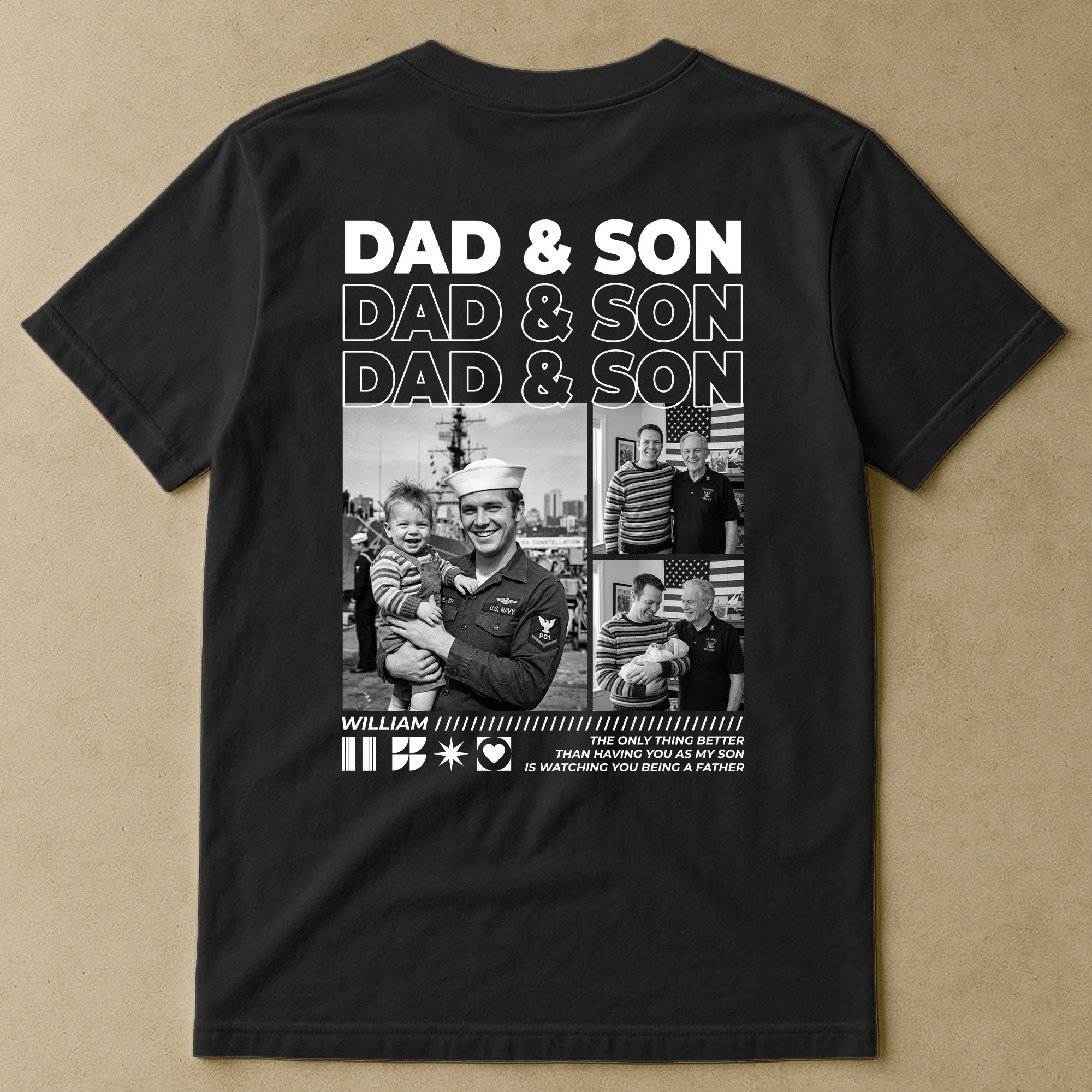 Gift For Son, Daughter, Gift For New Dad New Mom Custom Photo - Personalized Shirt - Image 2