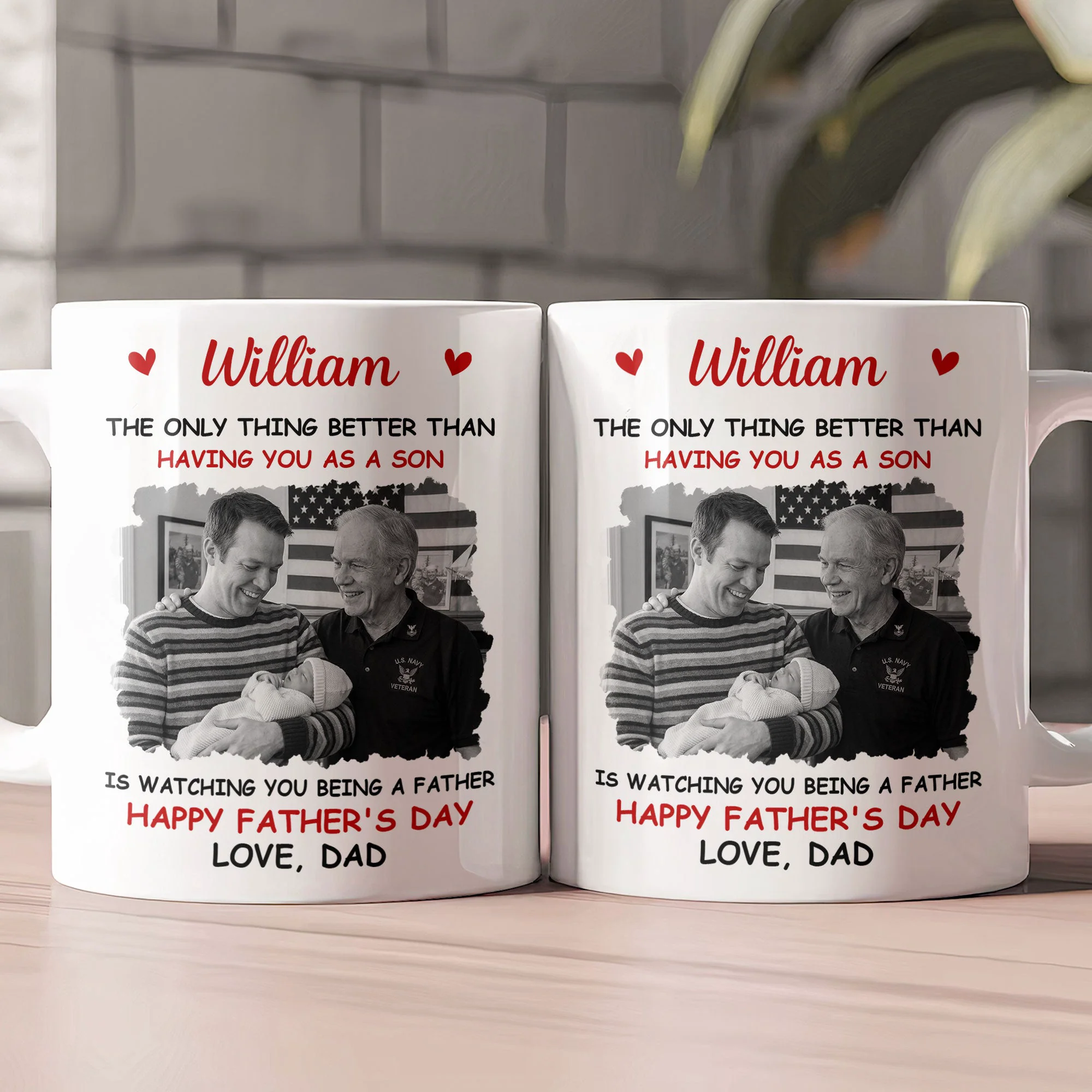 Gift For Son, Daughter, Gift For New Dad, New Mom - Personalized Mug - Image 2