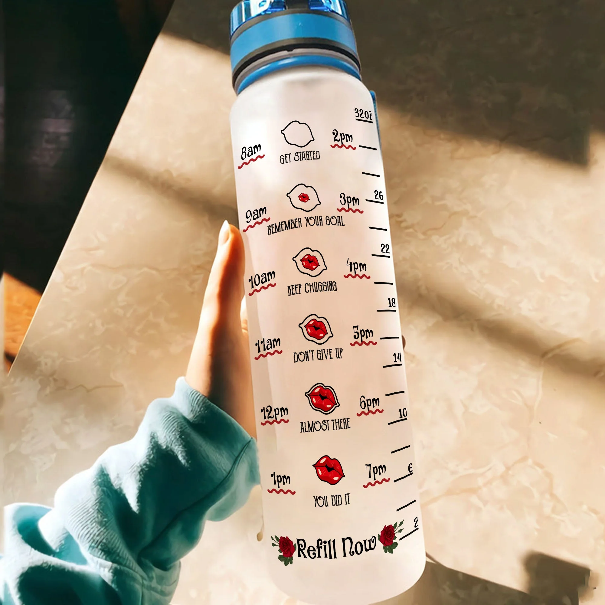 Girl Drink Your Water - Personalized Water Tracker Bottle - Image 4