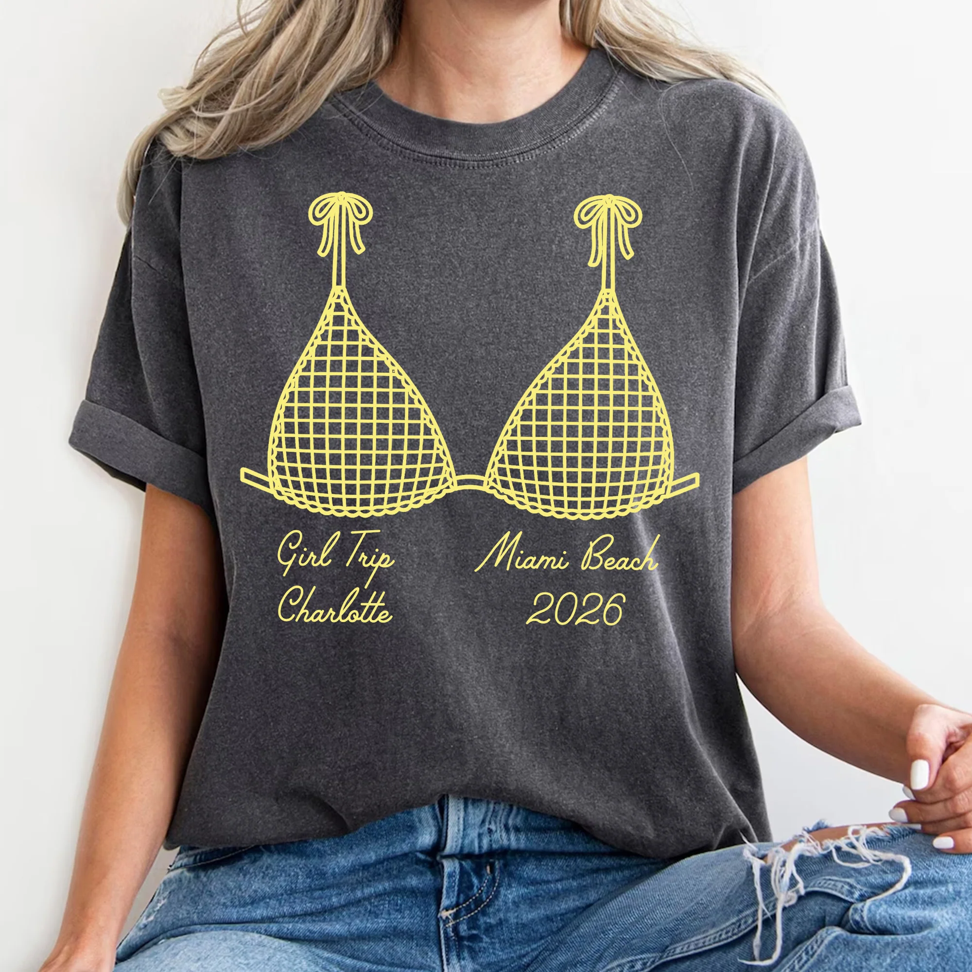 Girl Trip Bikini Gift For Her - Personalized Shirt - Image 5