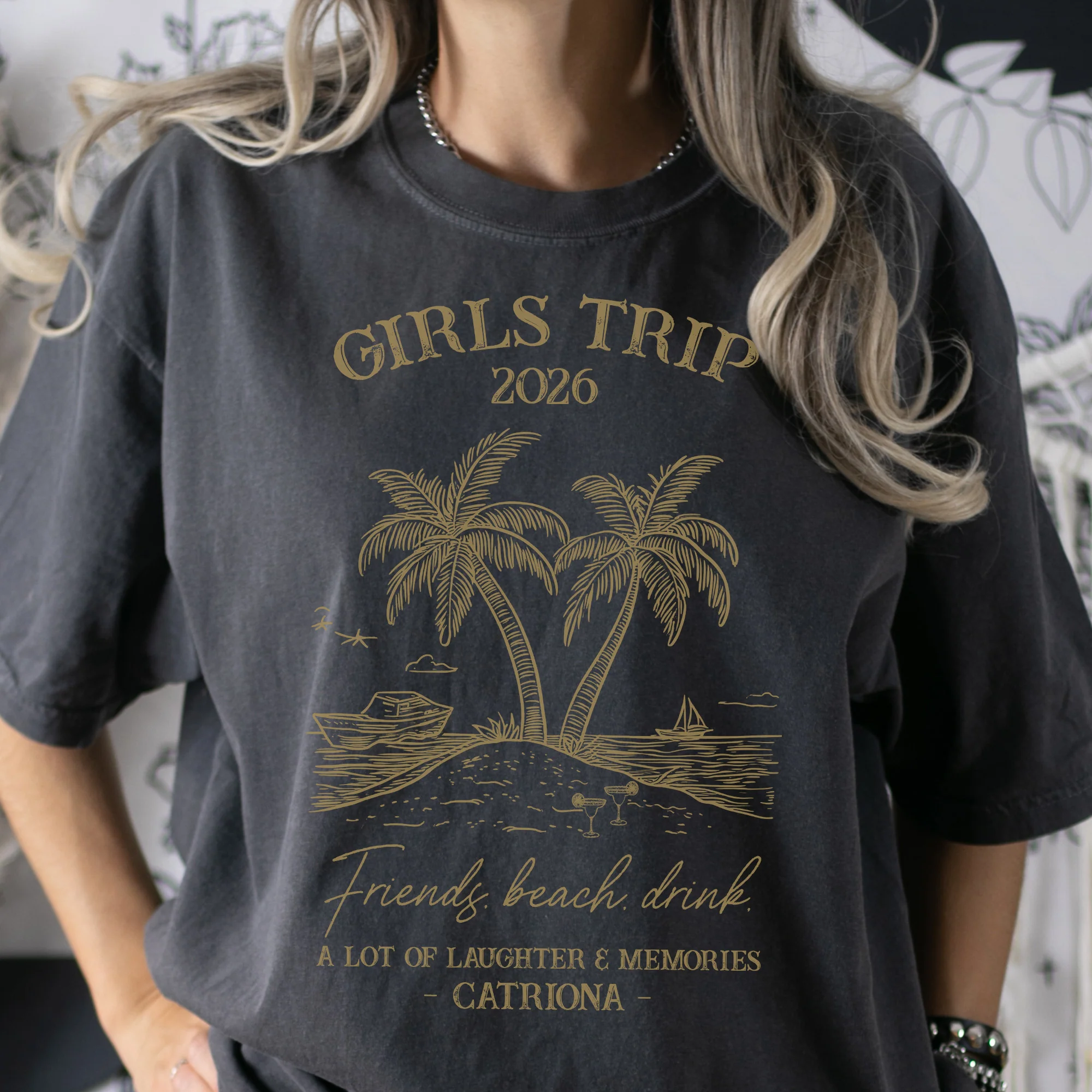Girls Trip Summer - Personalized Shirt - Image 4