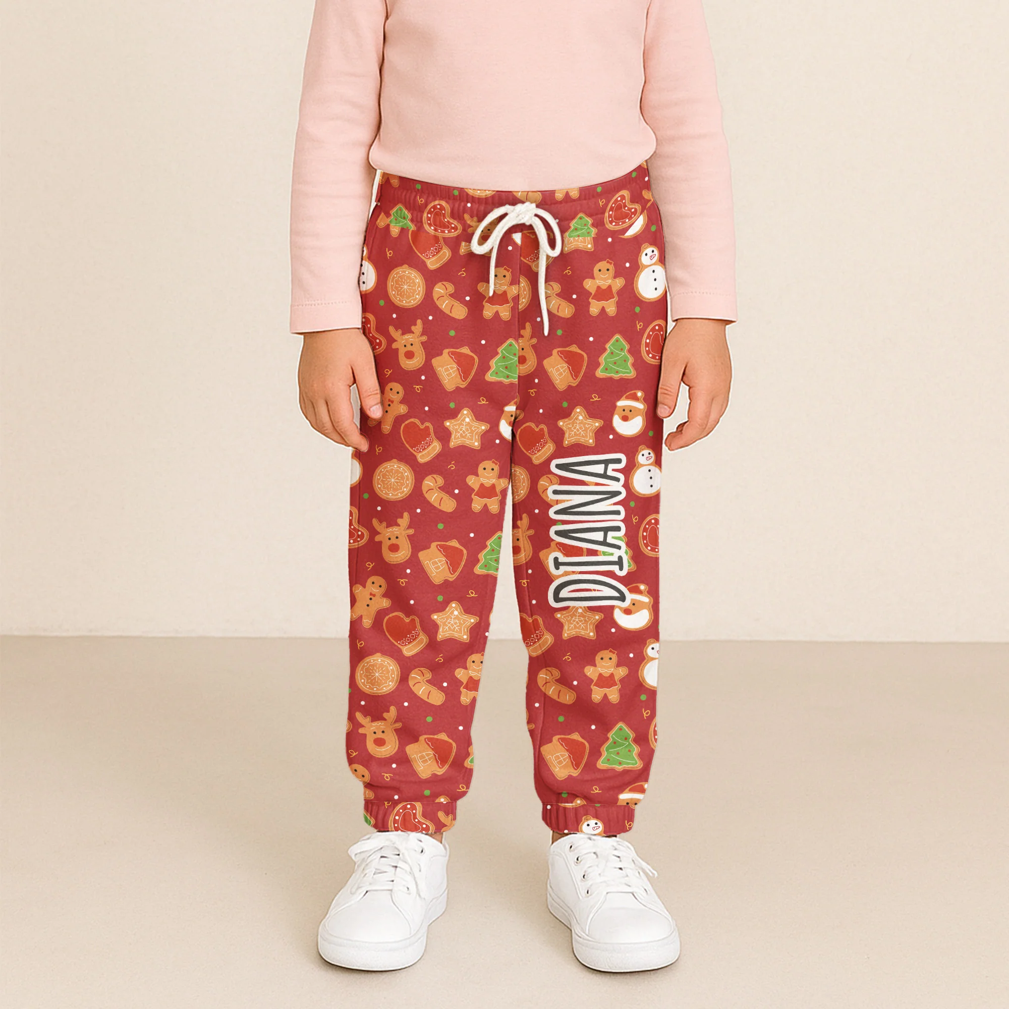 Girly Pattern With Name - Personalized Sweatpants - Image 2