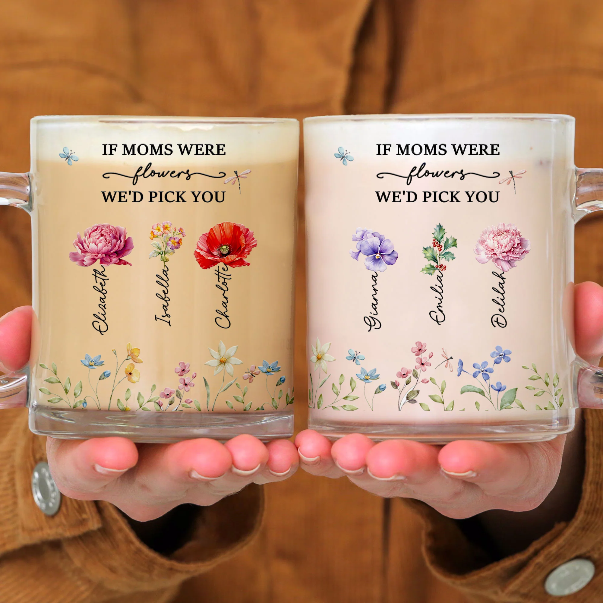 Glass Mug Gift For Mom Grandma Daughter Sister Friend - Personalized Glass Mug - Image 4
