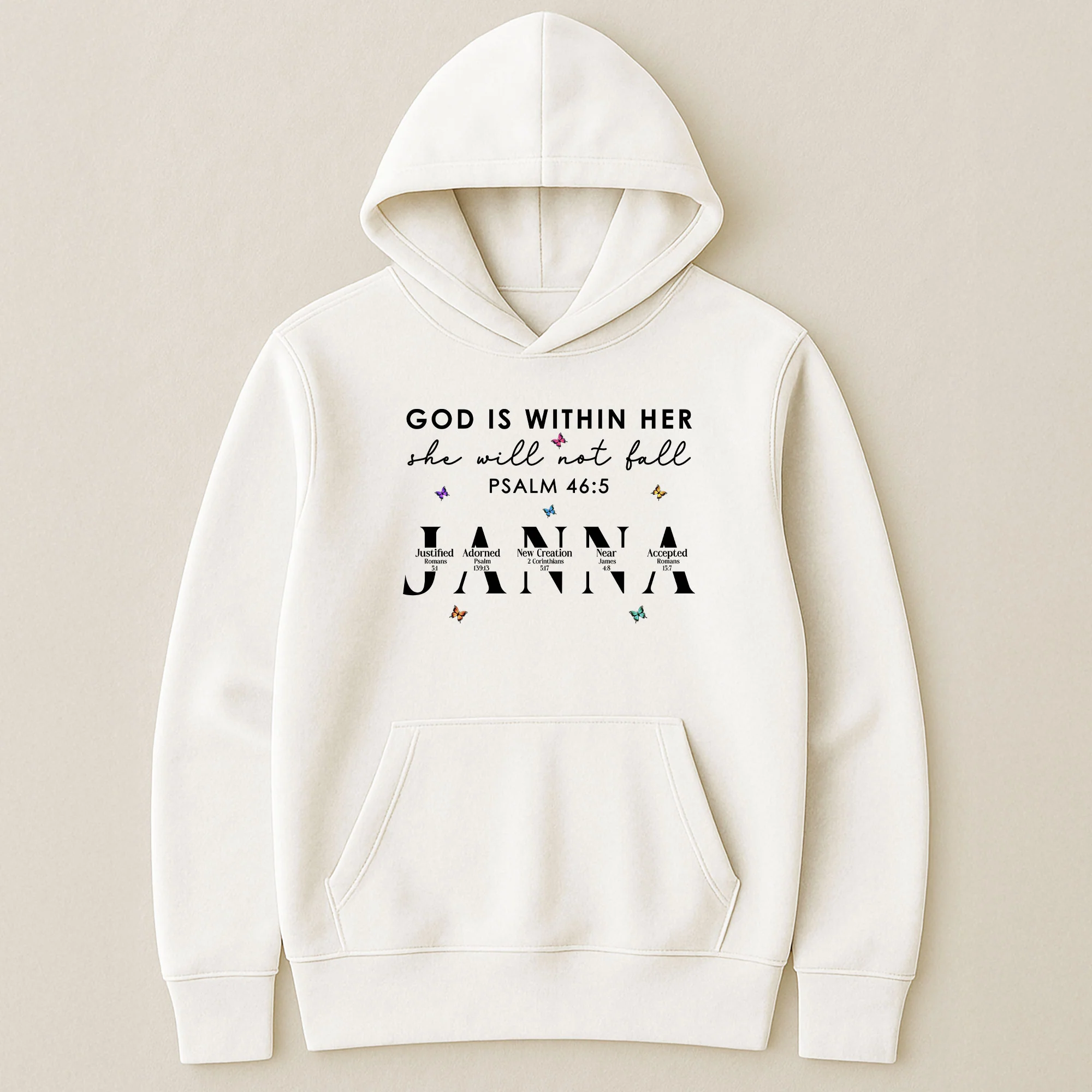 God Is Within Her She Will Not Fall With Name Letter In Bible - Personalized Shirt - Image 5