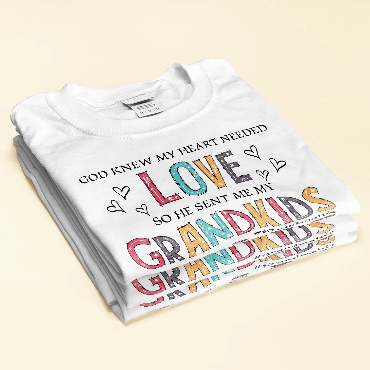 God Knew My Heart Needed Love Grandma Life - Personalized Shirt - Birthday Mother's Day Gift For Grandma, Nana, Mom, Wife - Gift From Husband - Image 2