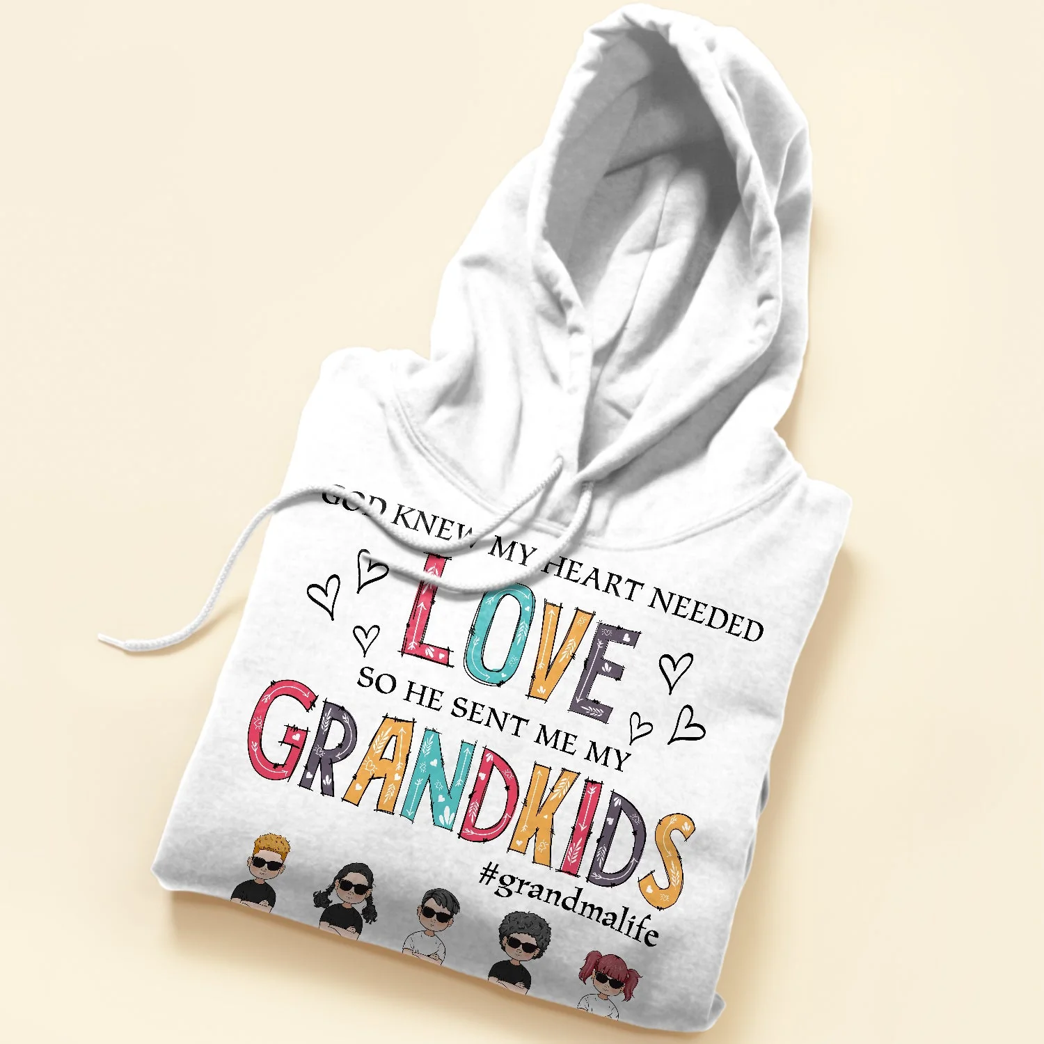 God Knew My Heart Needed Love Grandma Life - Personalized Shirt - Birthday Mother's Day Gift For Grandma, Nana, Mom, Wife - Gift From Husband - Image 5