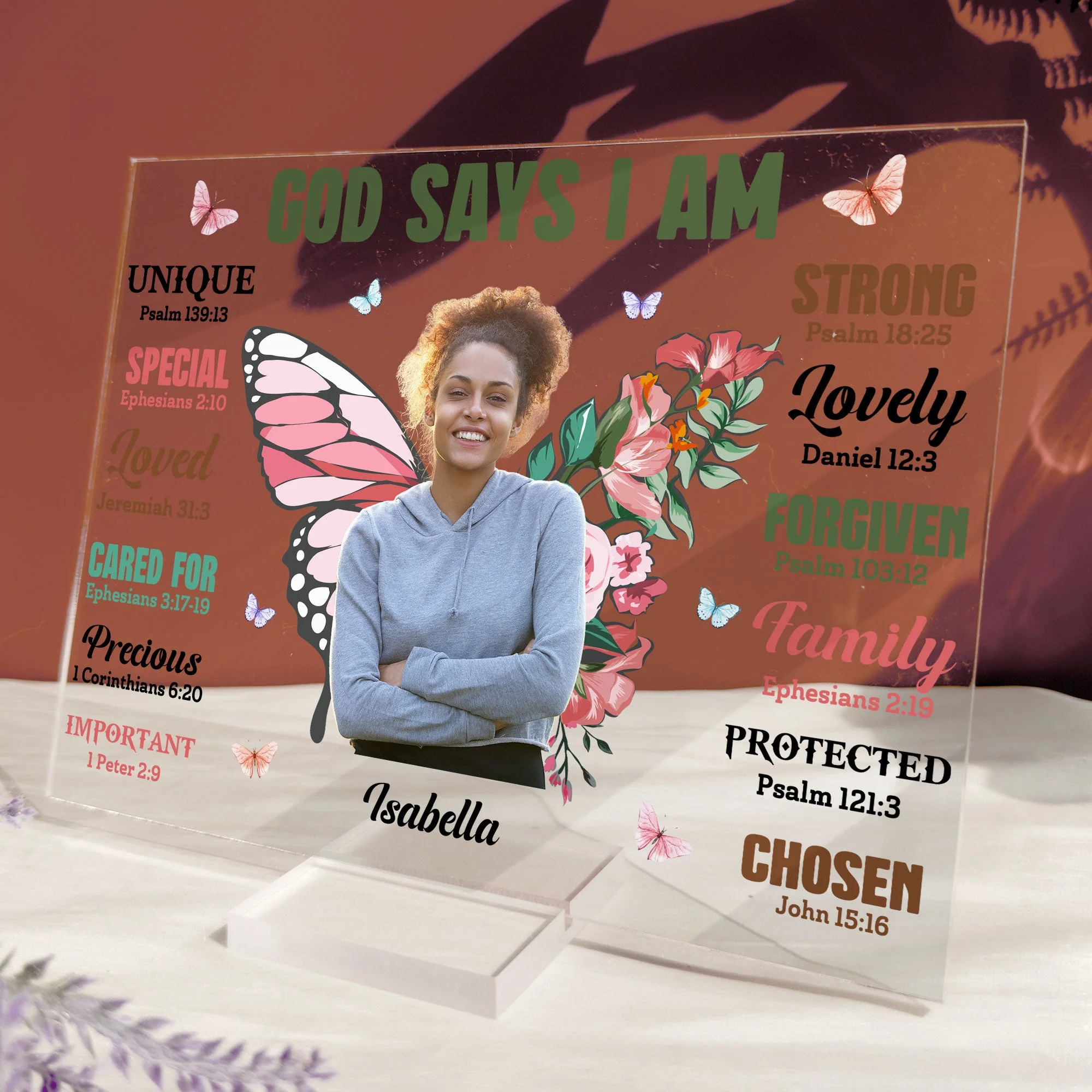 God Says I Am Special - Personalized Acrylic Plaque - Image 5
