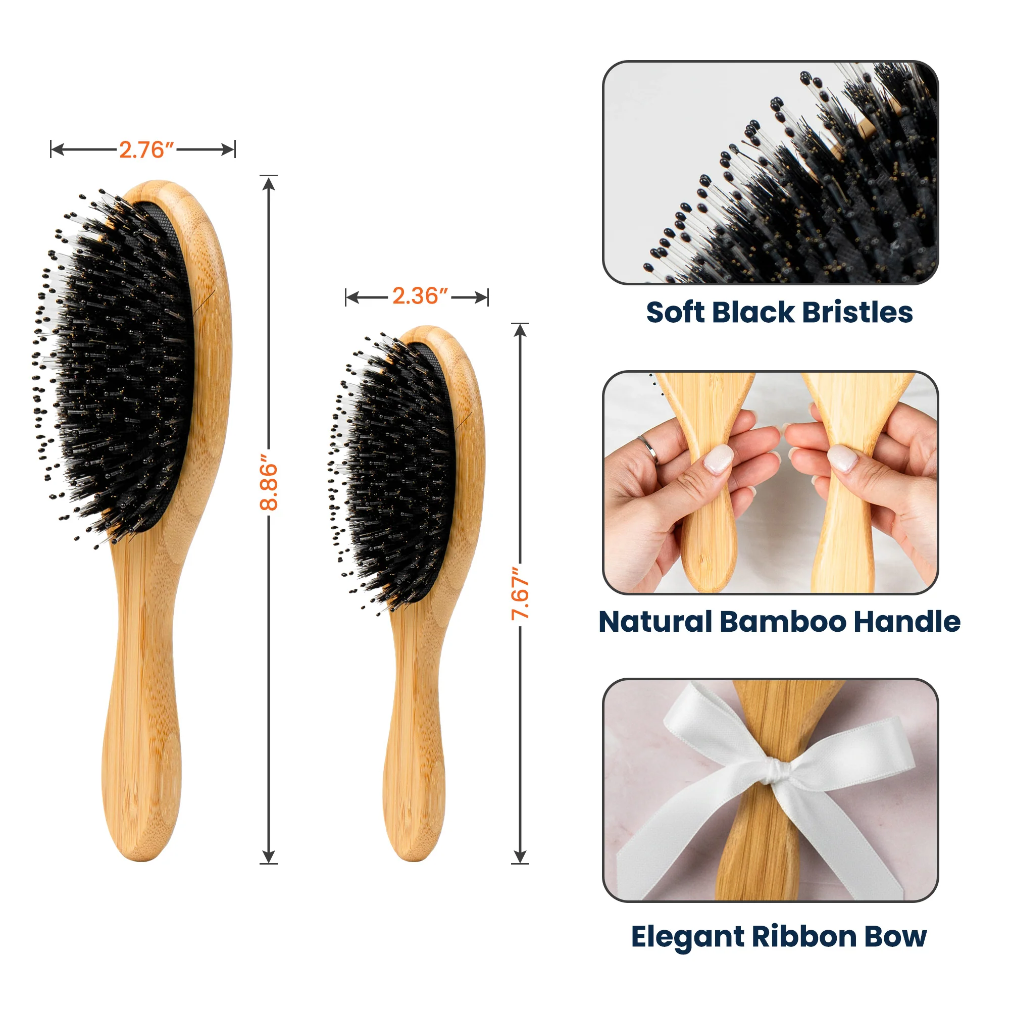 God Says You Are - Custom Birth Flower & Name With Bible Verse - Personalized Hair Brush - Image 6