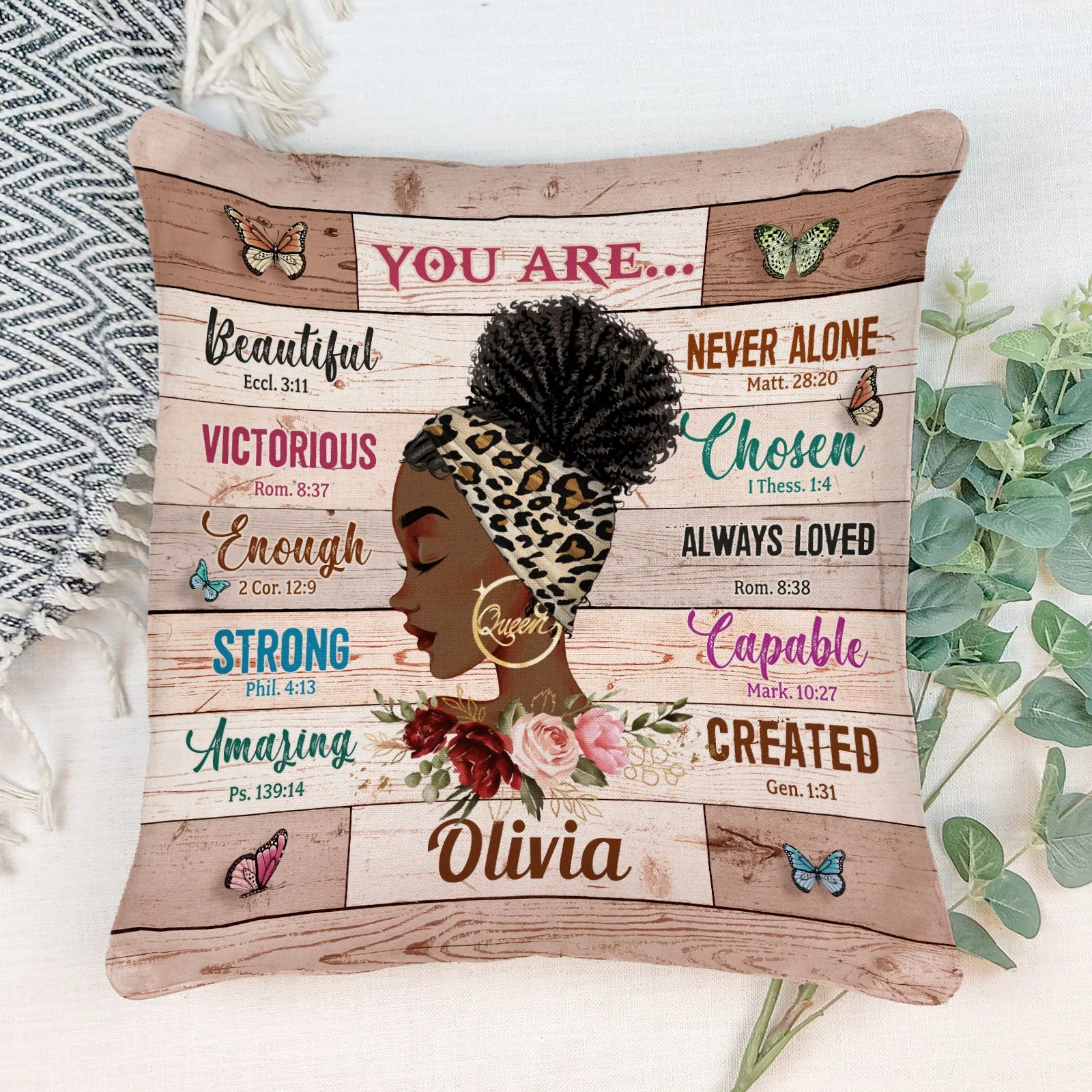 God Says You Are - Personalized Pillow (Insert Included) - Image 2