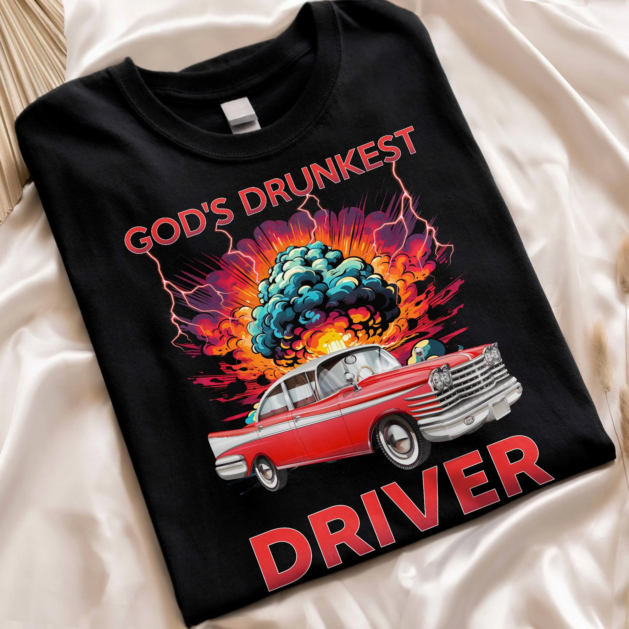 God's Drunkest Driver - Personalized Photo Shirt - Image 2