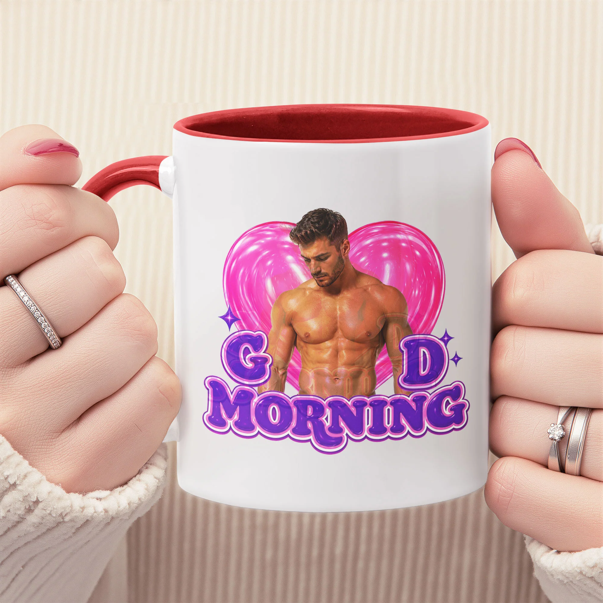 Good Morning Upload Your Photo - Funny Gift For Wife, Girlfriend, Her - Personalized Mug - Image 4