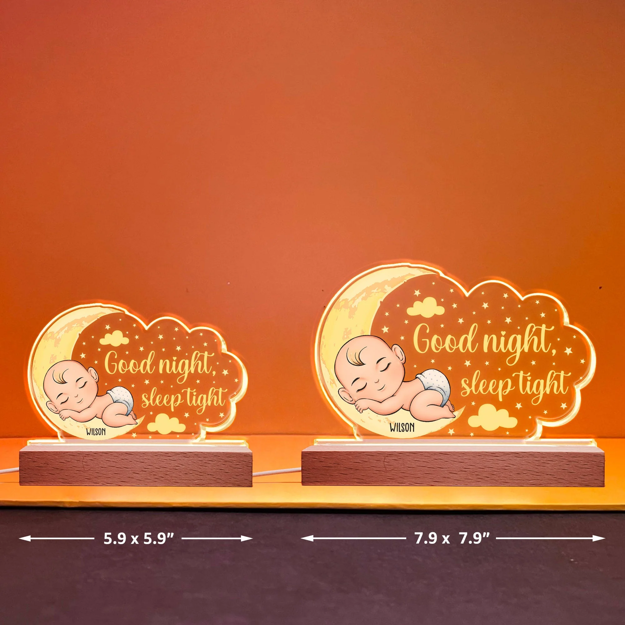 Good Night Sleep Tight - Personalized LED Light - Image 6
