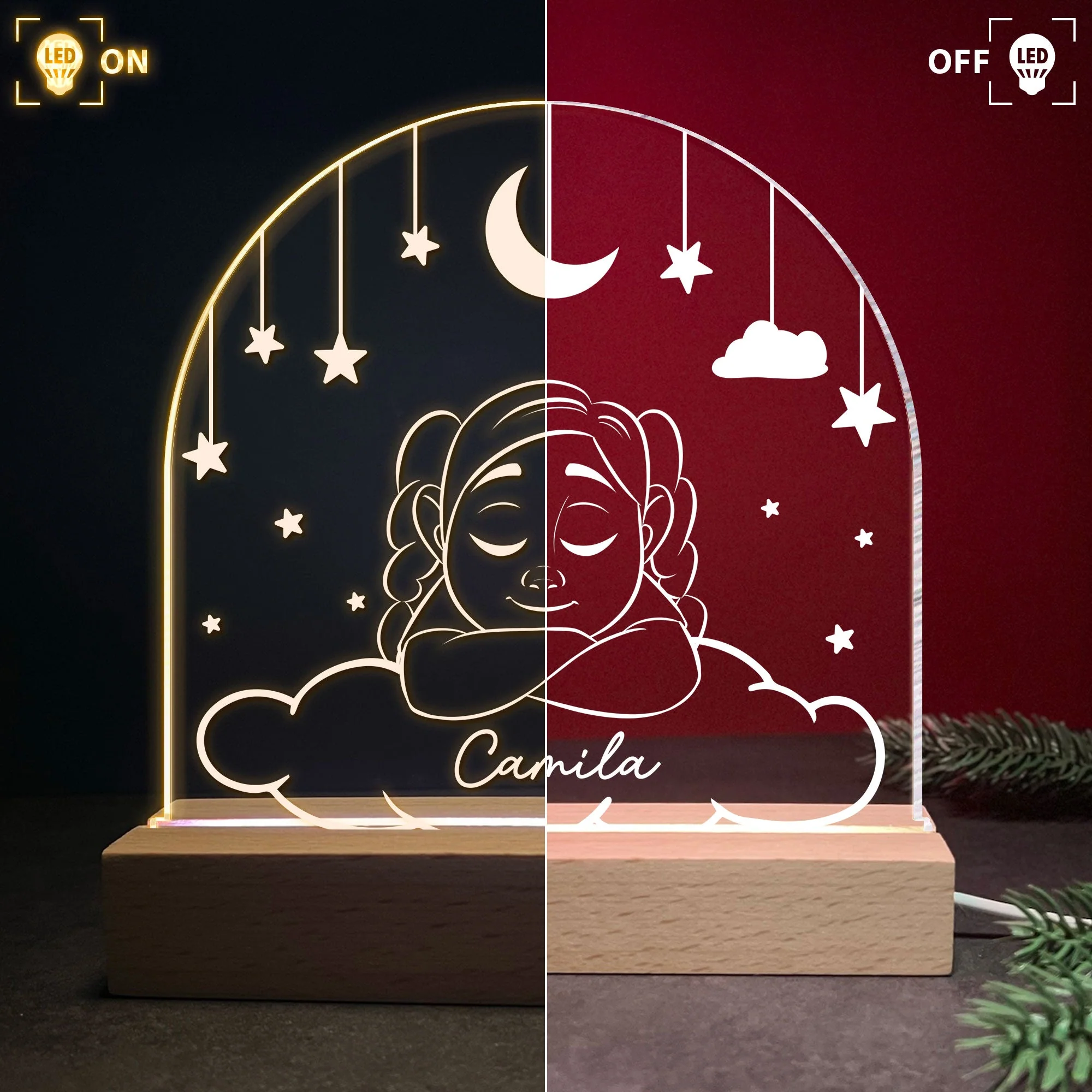 Good Night To You - Personalized LED Light - Image 3
