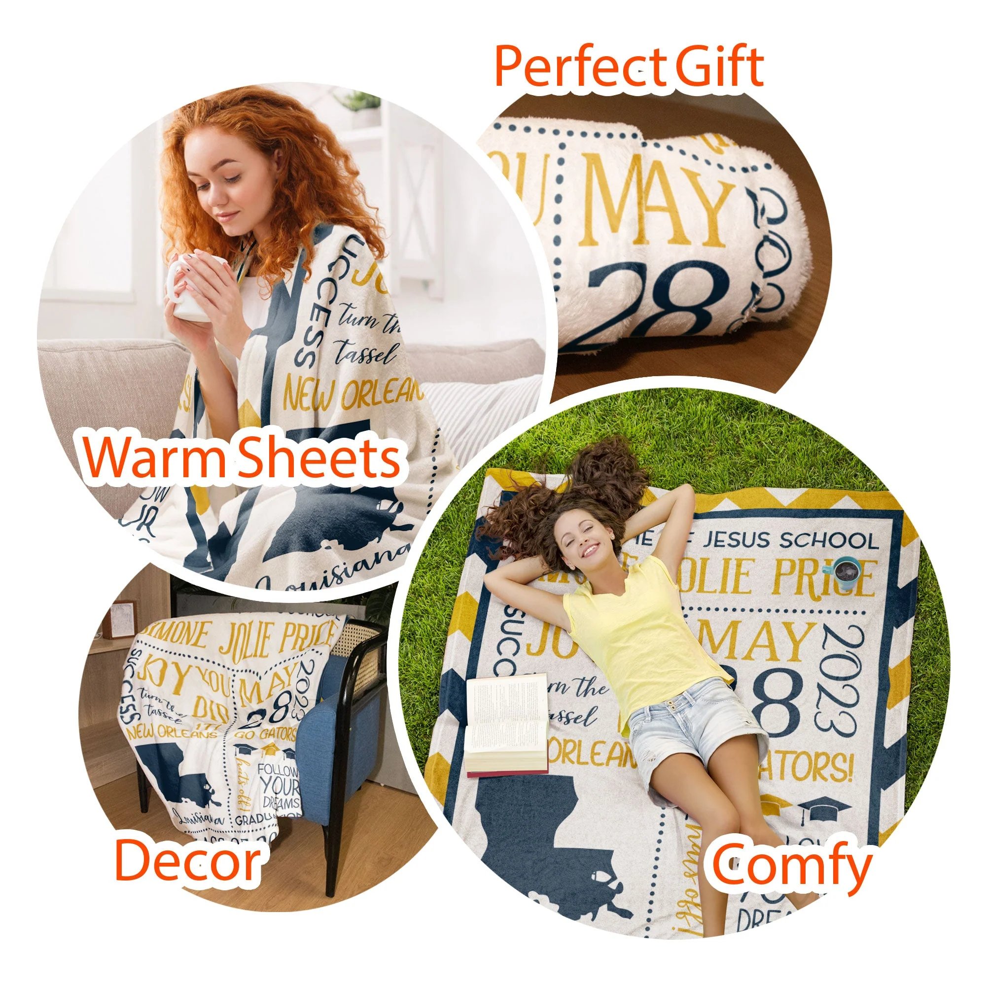 Graduation Celebration - Personalized Blanket - Image 6