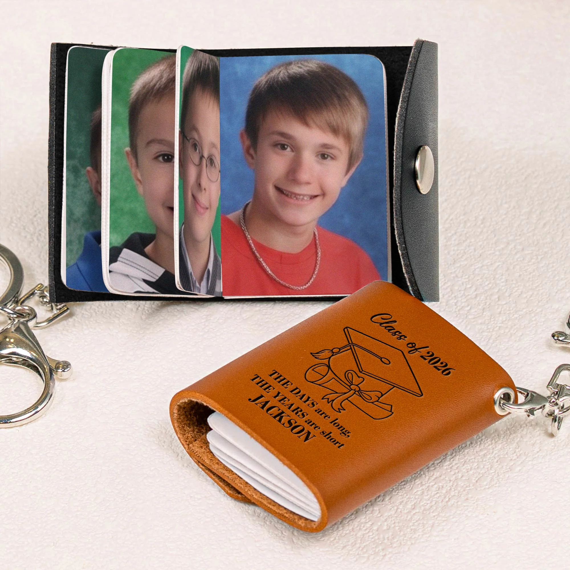 Graduation Custom Yearly School Photo - Personalized Keychain - Image 2