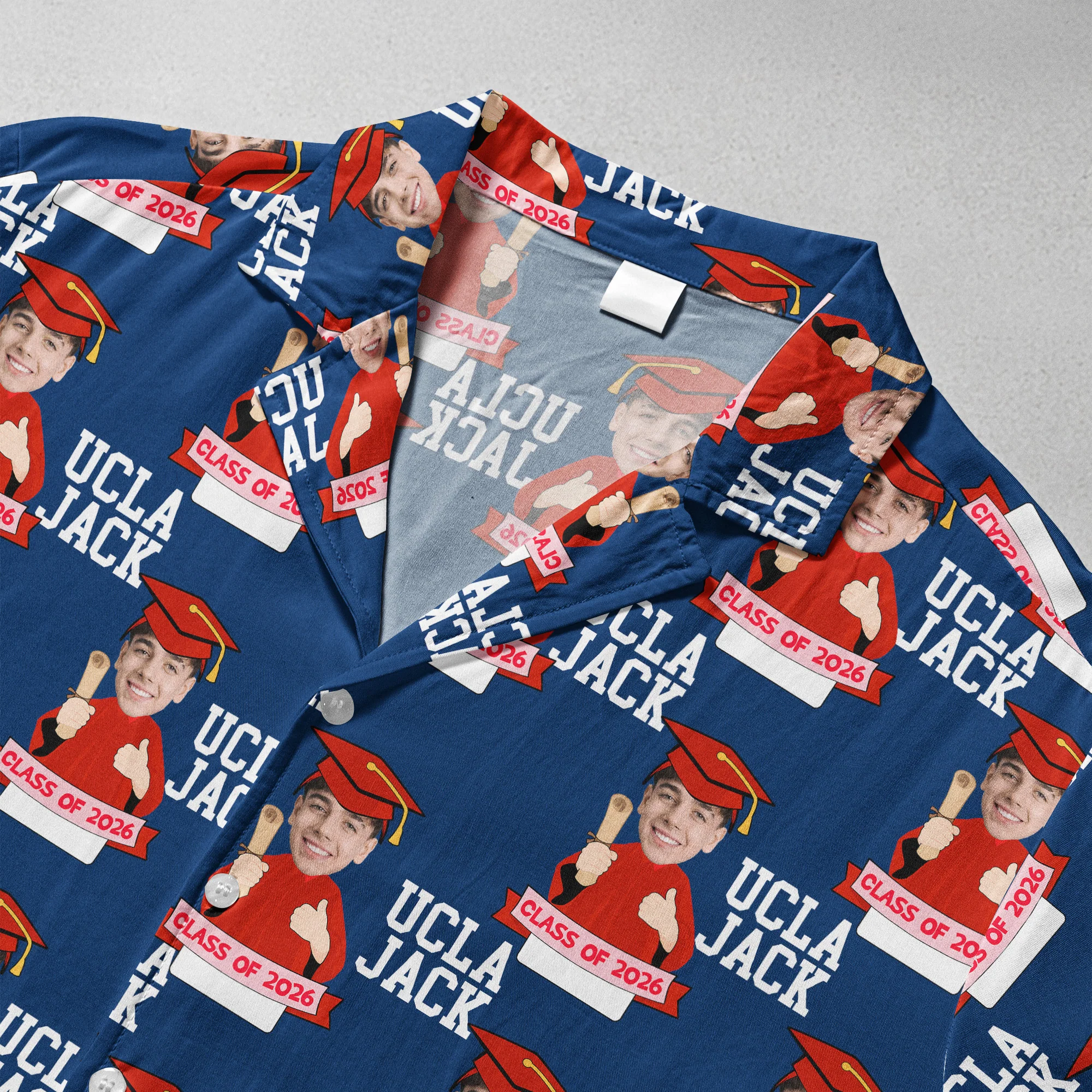 Graduation Funny Custom Photo - Personalized Hawaiian Shirt - Image 5