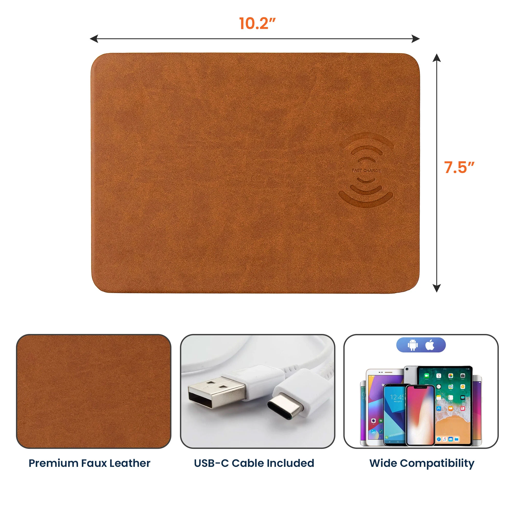 Graduation Gift Custom With University College Seal Year - Personalized Charging Pad - Image 5