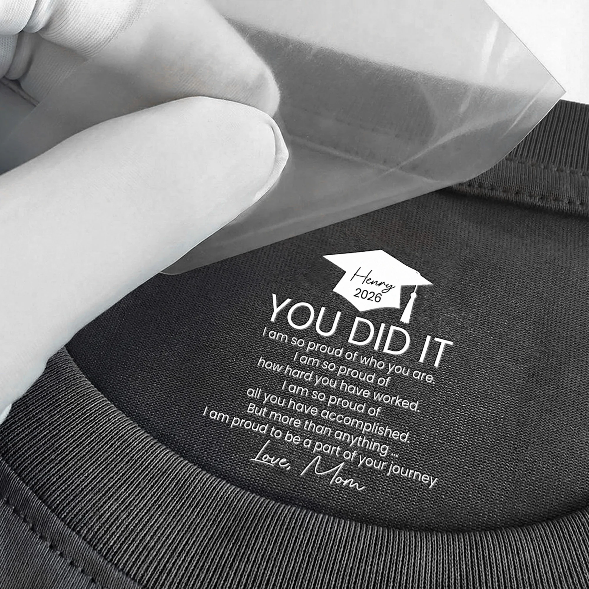Graduation Gifts Hidden Message For Graduated Son, Daughter - Personalized Shirt - Image 3