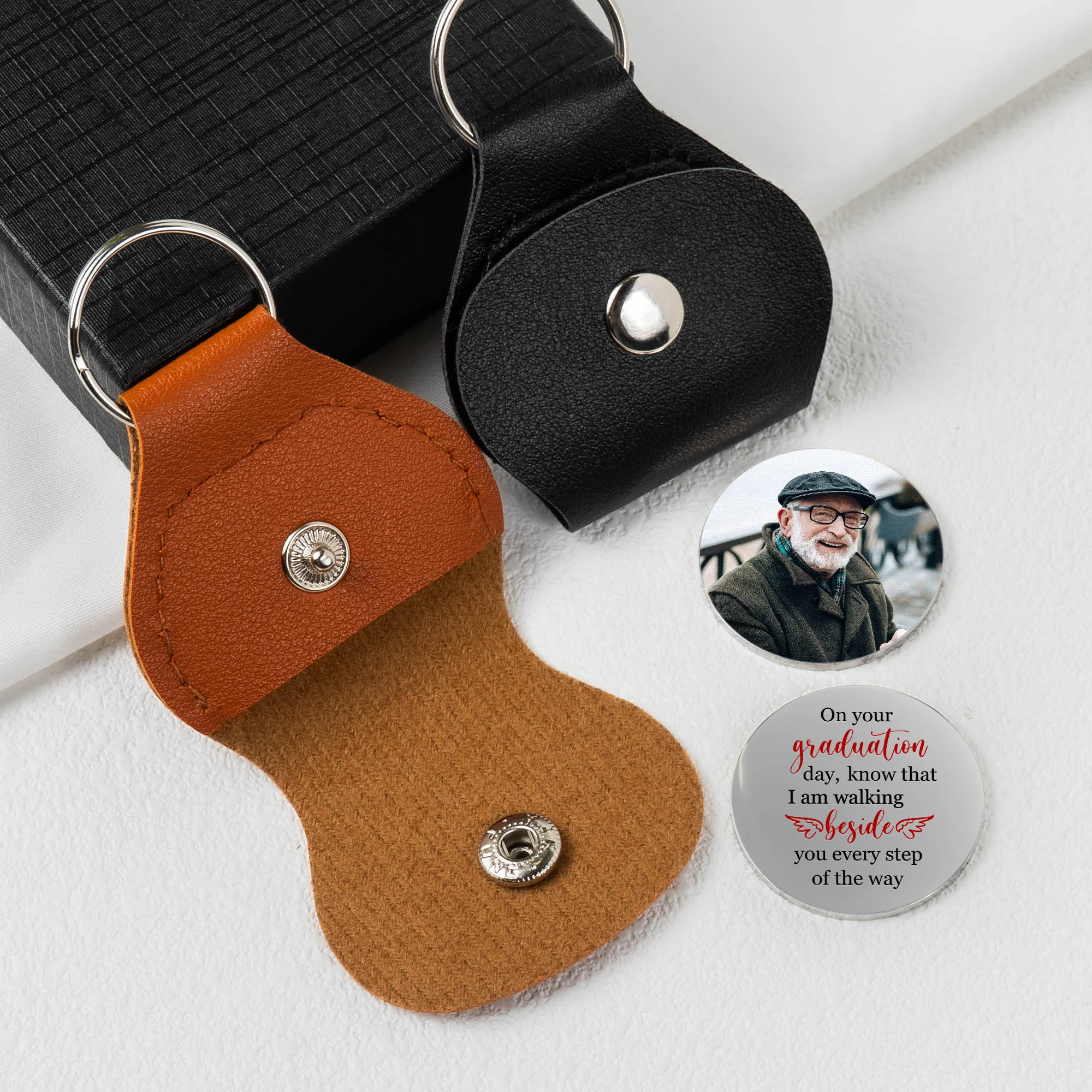 Graduation Walking Beside You Every Step - Personalized Pocket Hug - Image 2