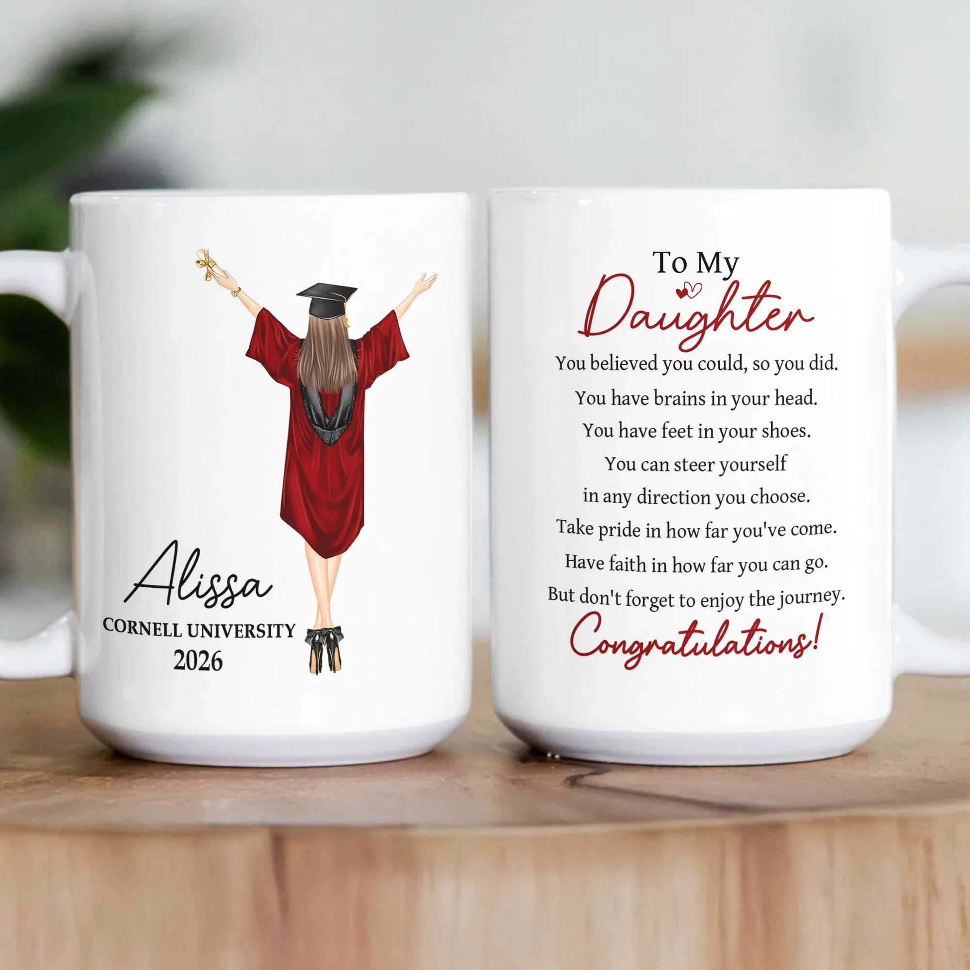 Graduation You Believed You Could So You Did - Personalized Mug - Image 3