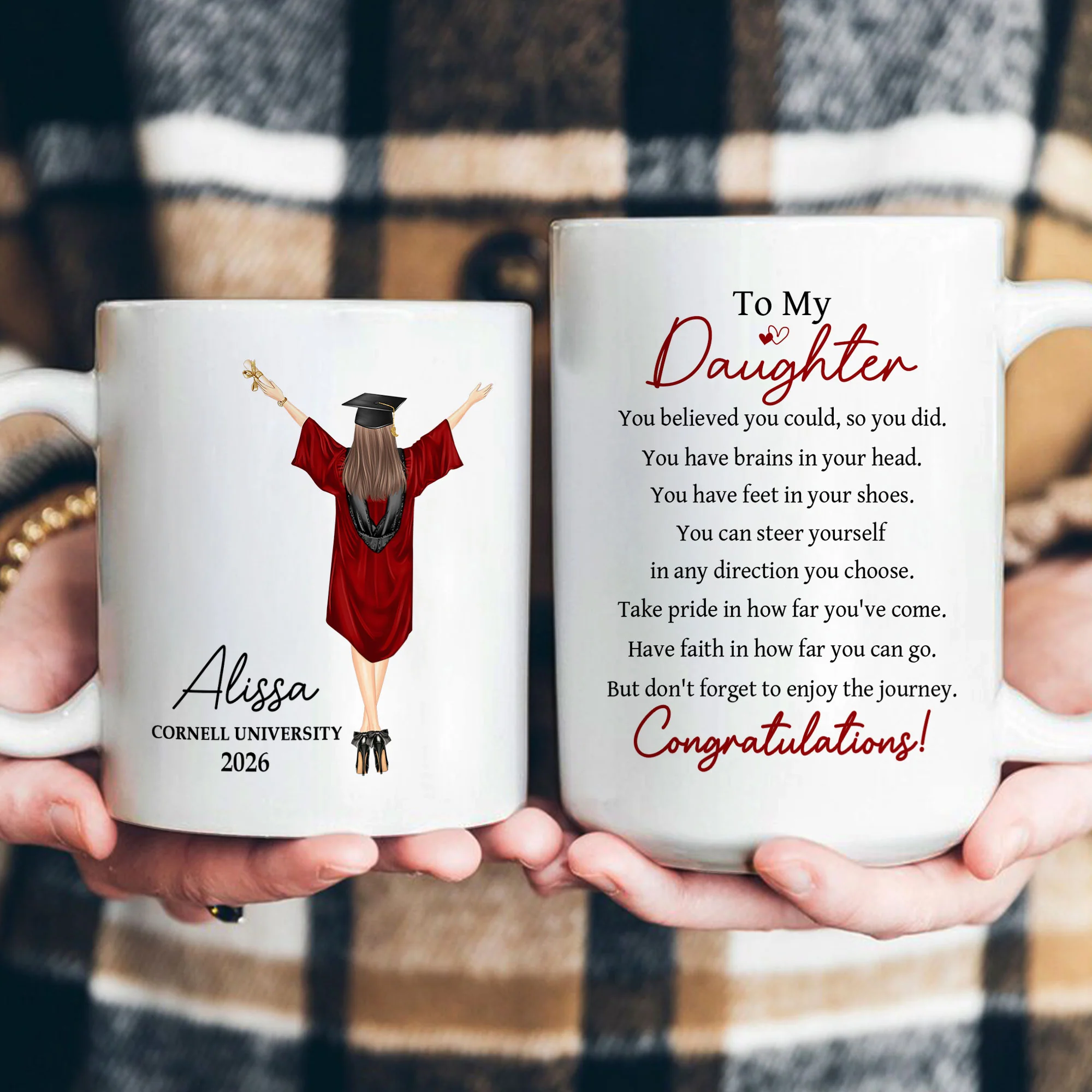Graduation You Believed You Could So You Did - Personalized Mug - Image 4
