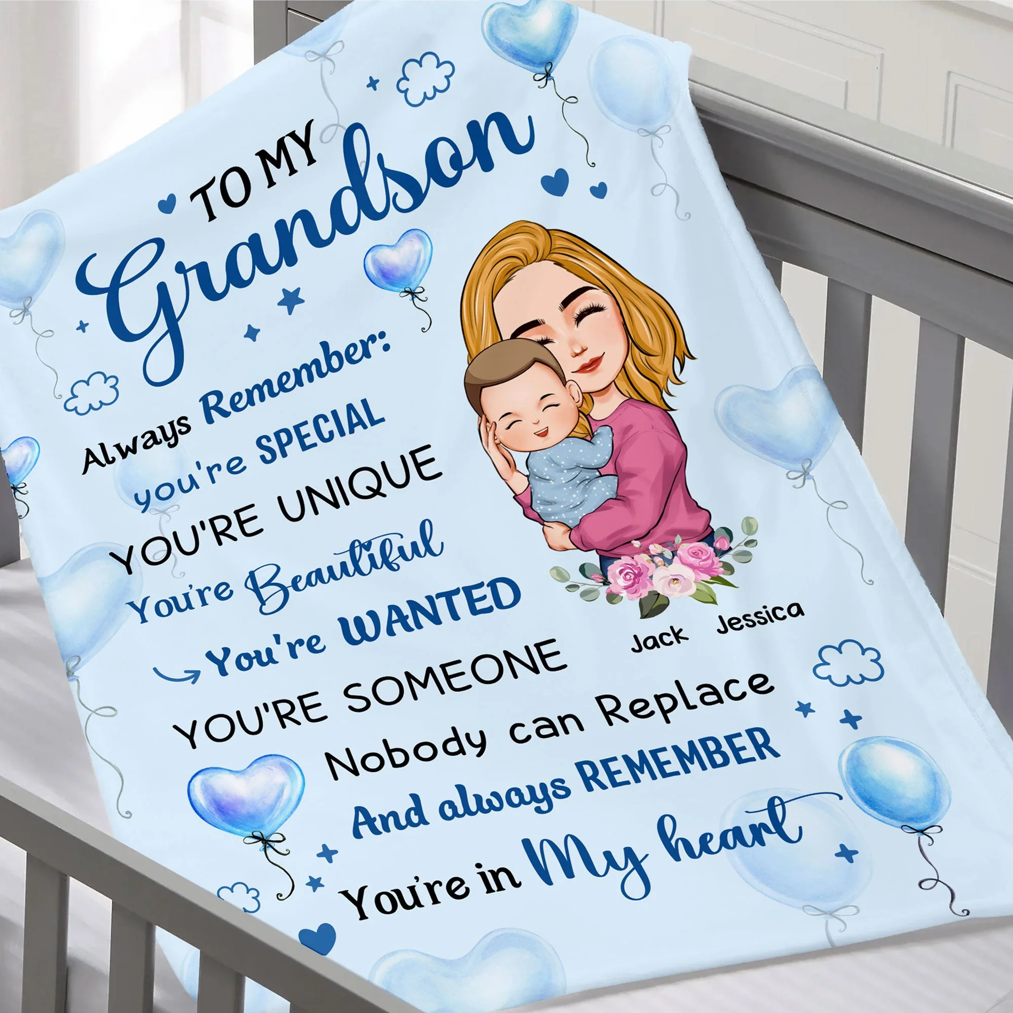 Grandkid, You're Special - Personalized Blanket