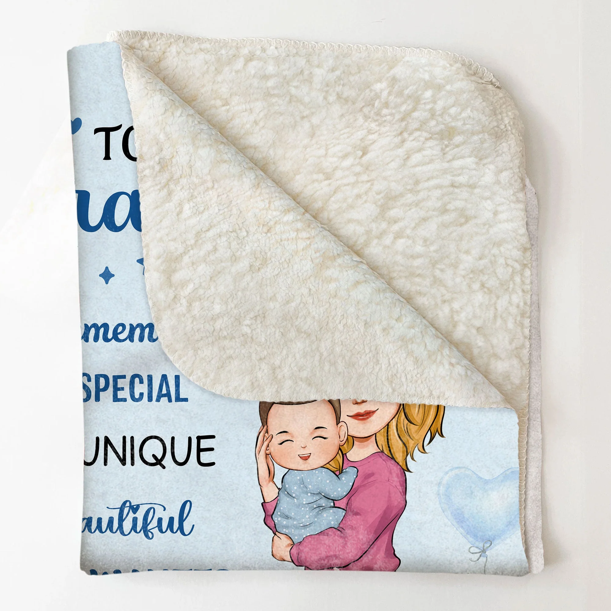 Grandkid, You're Special - Personalized Blanket - Image 5