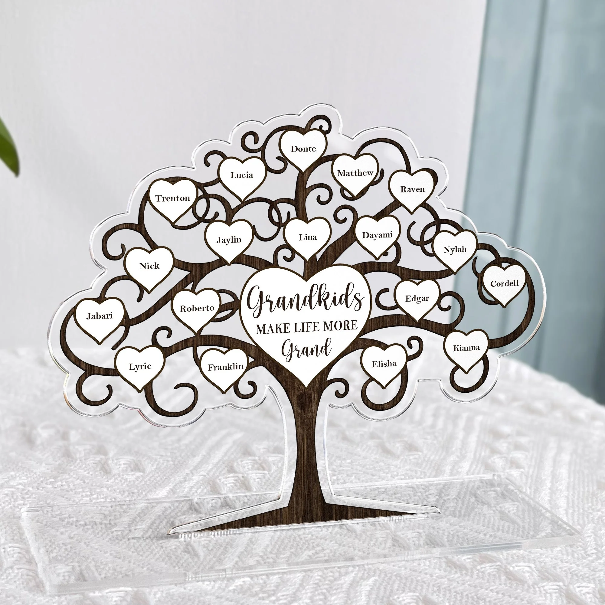Grandkids Make Life More Grand - Personalized Acrylic Plaque - Image 4