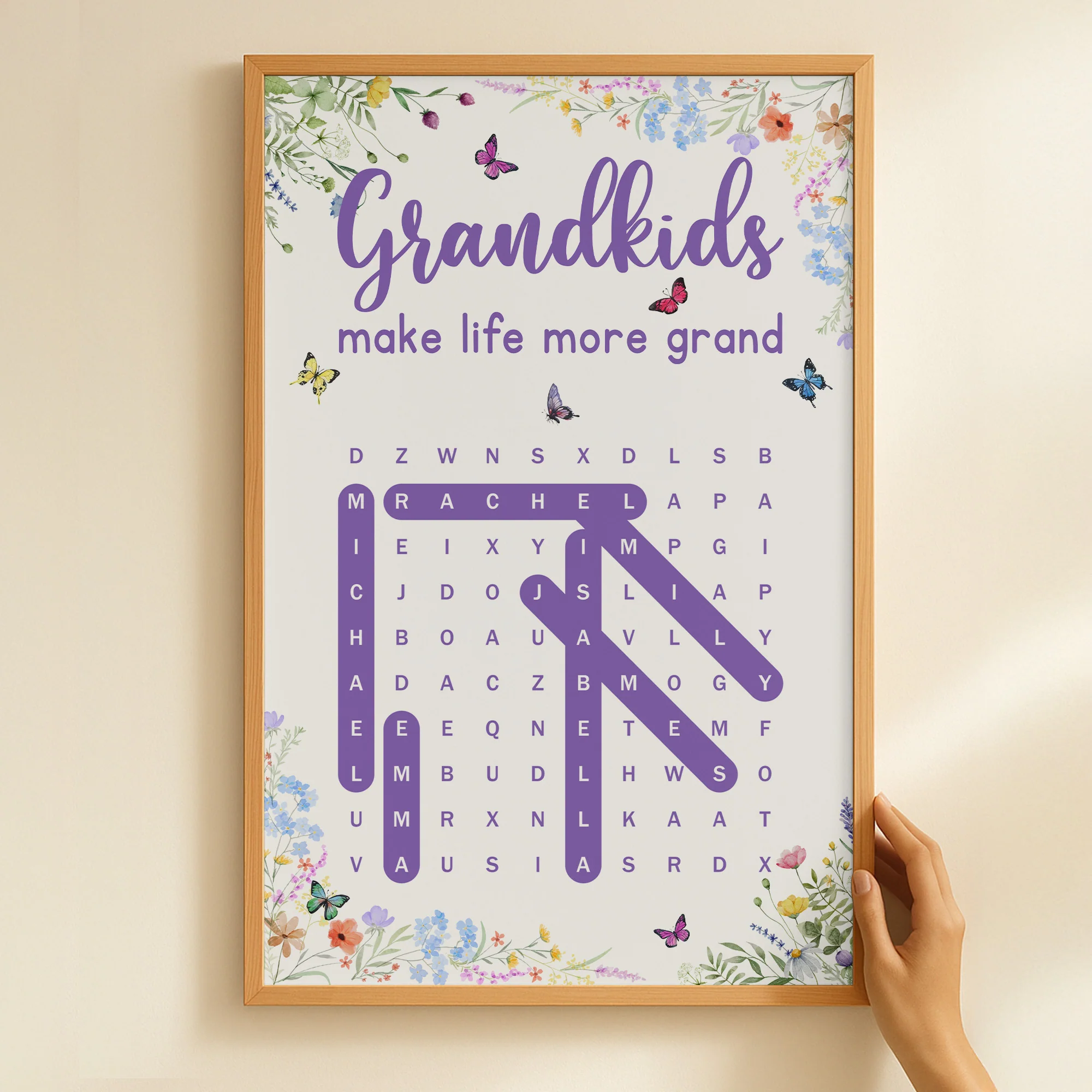 Grandkids Make Life More Grand - Personalized Poster - Image 5