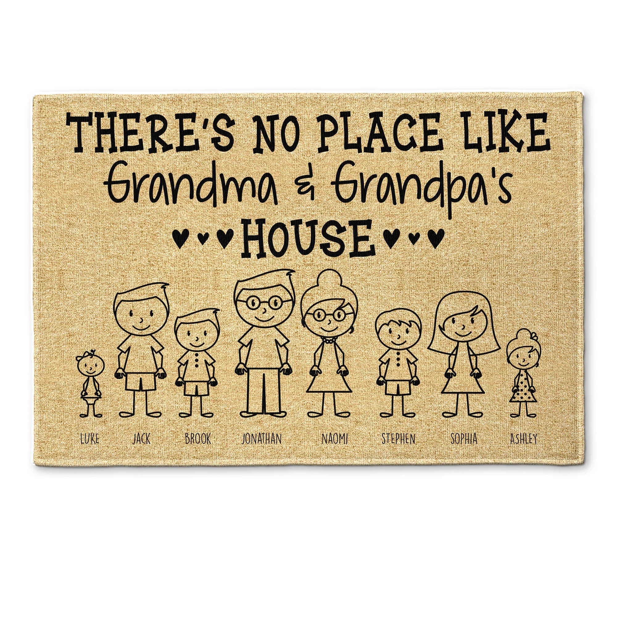 Grandma & Grandpa's House - Personalized Doormat