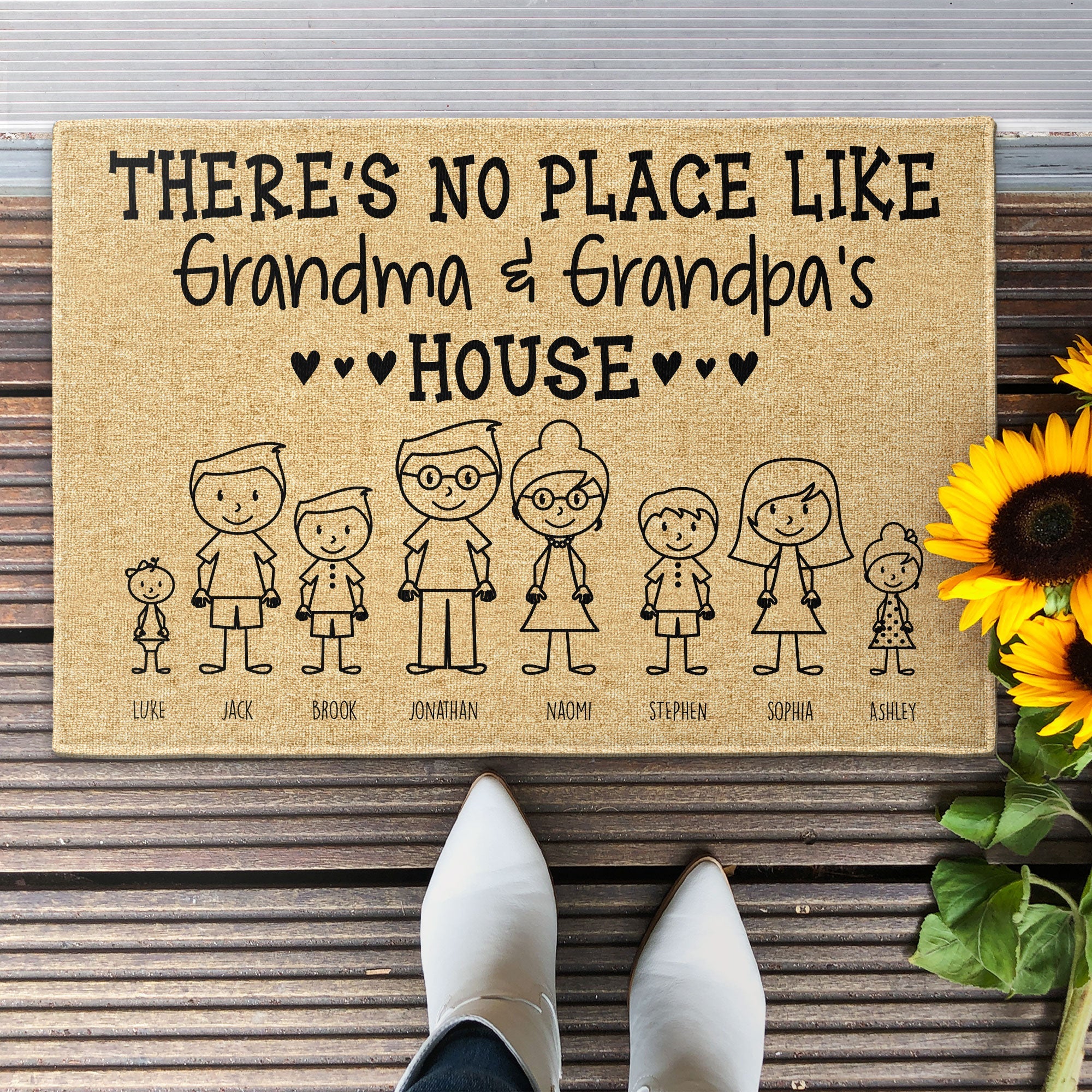Grandma & Grandpa's House - Personalized Doormat - Image 2