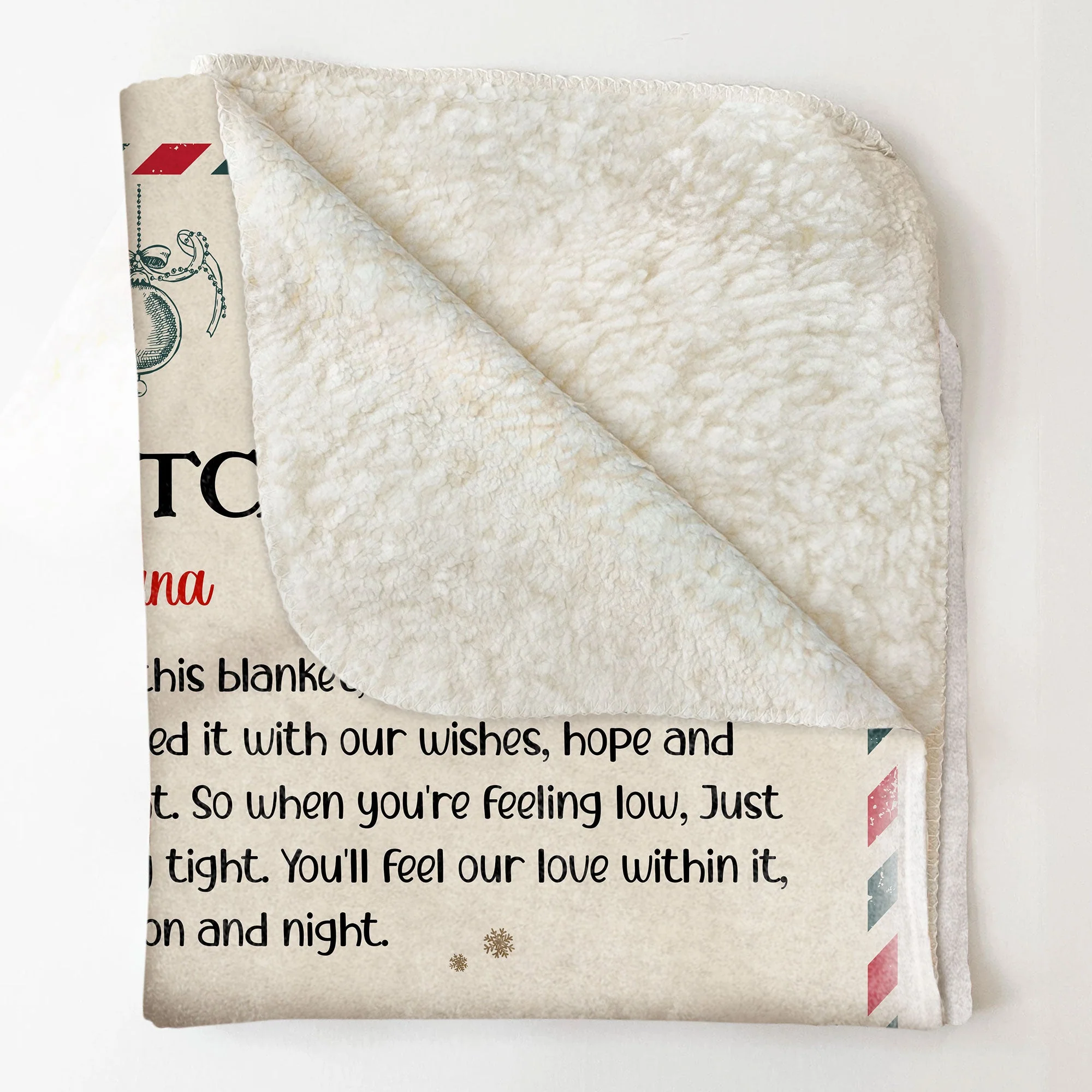 Grandma Hug This Blanket When You Miss Us - Personalized Blanket - Image 4