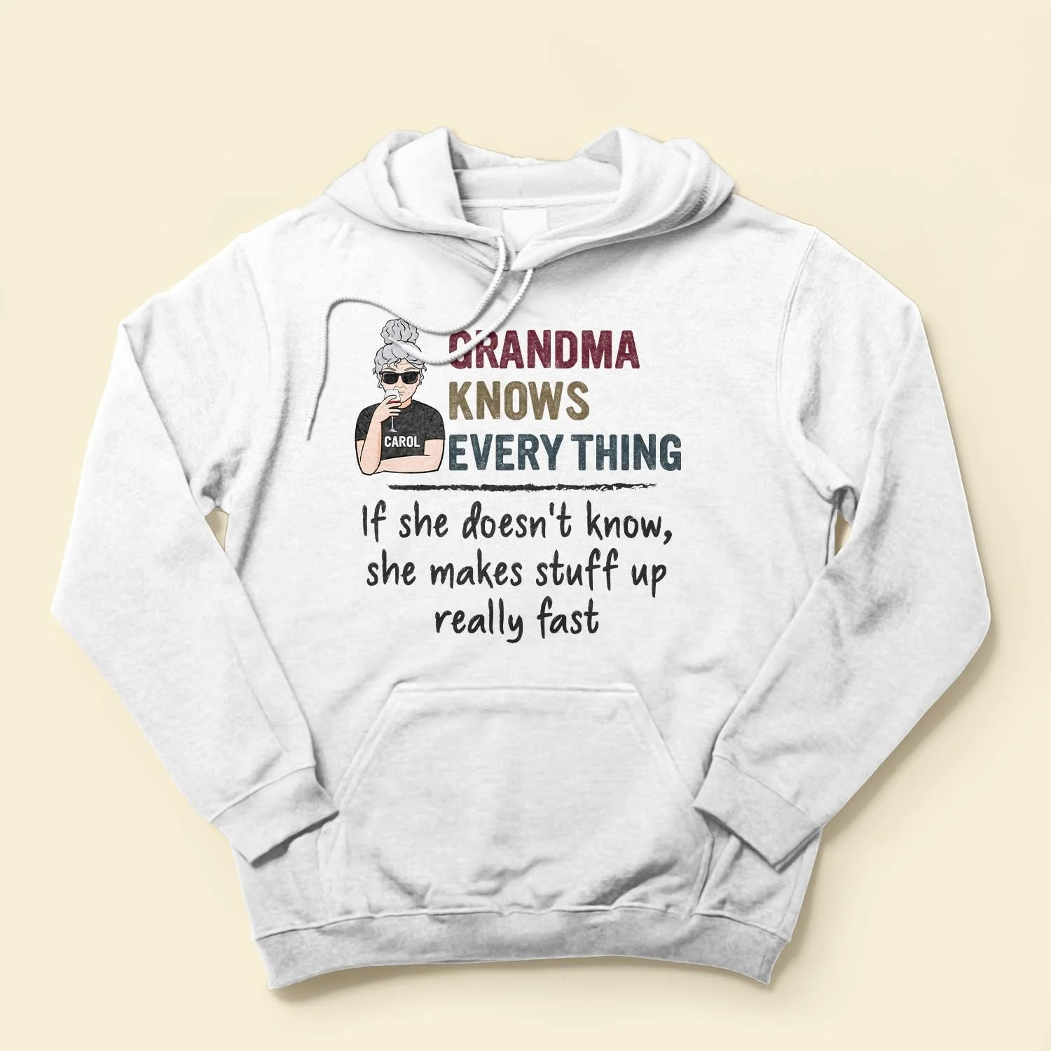 Grandma Knows Every Thing - Personalized Shirt - Birthday, Mother's Day Gift For Grandma, Nana - Image 4