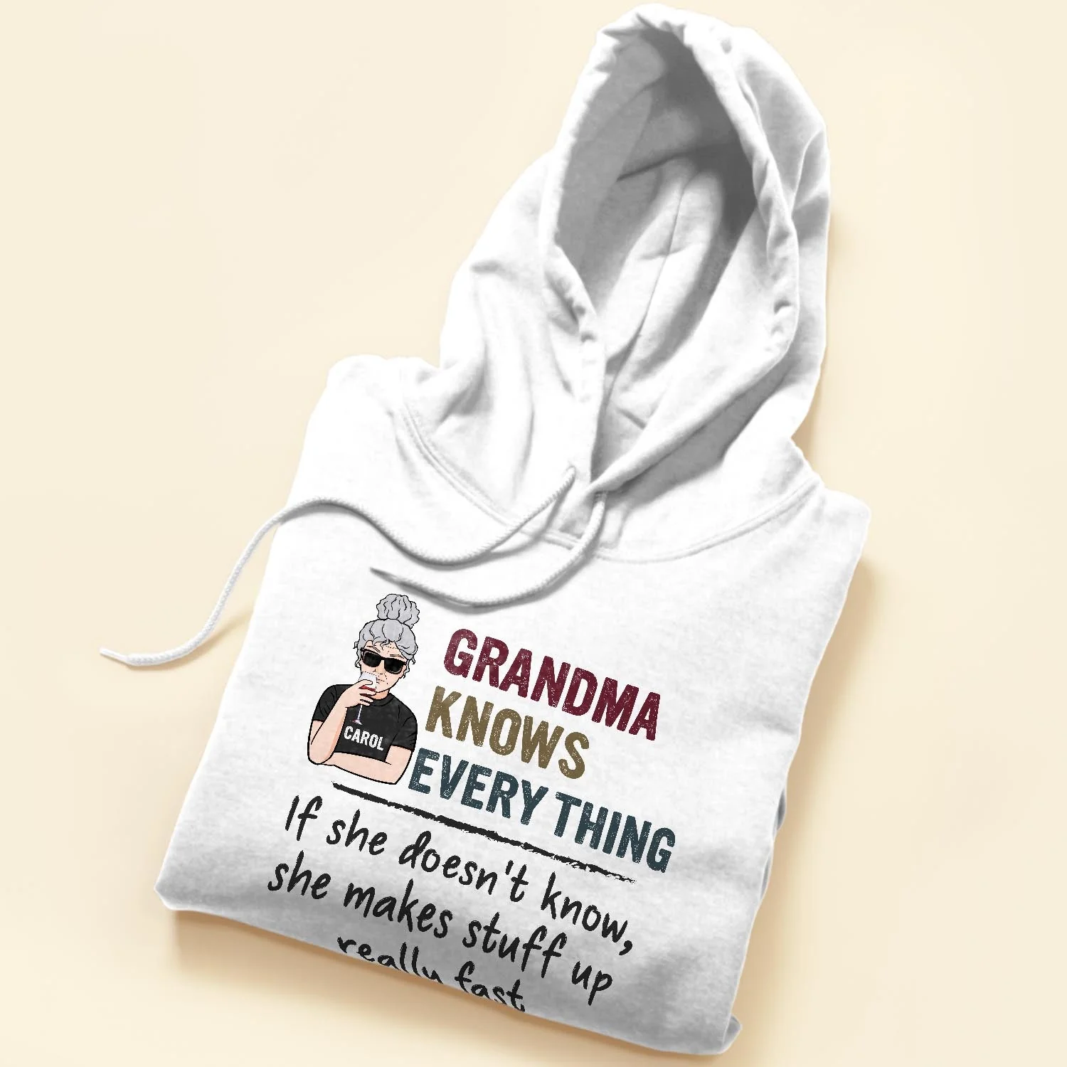 Grandma Knows Every Thing - Personalized Shirt - Birthday, Mother's Day Gift For Grandma, Nana - Image 5