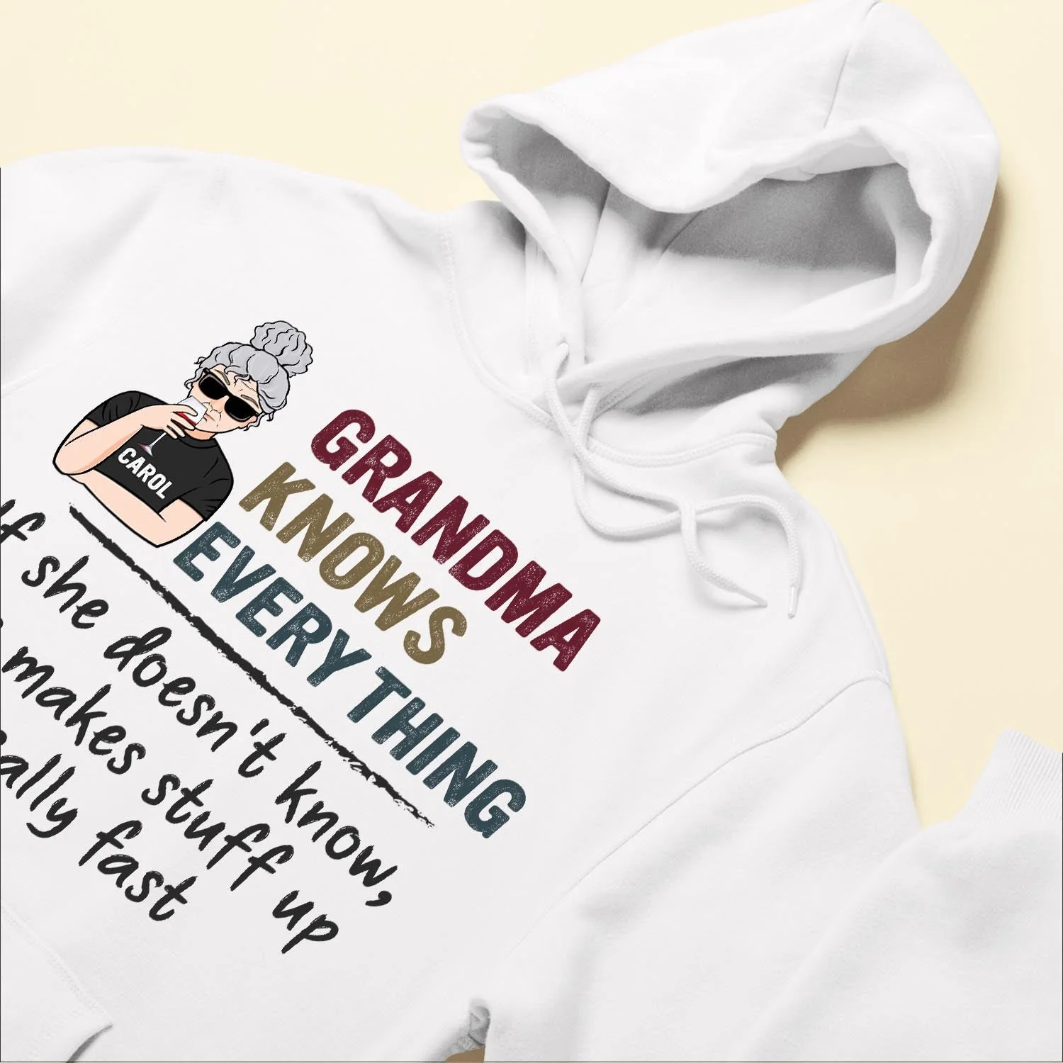 Grandma Knows Every Thing - Personalized Shirt - Birthday, Mother's Day Gift For Grandma, Nana - Image 6
