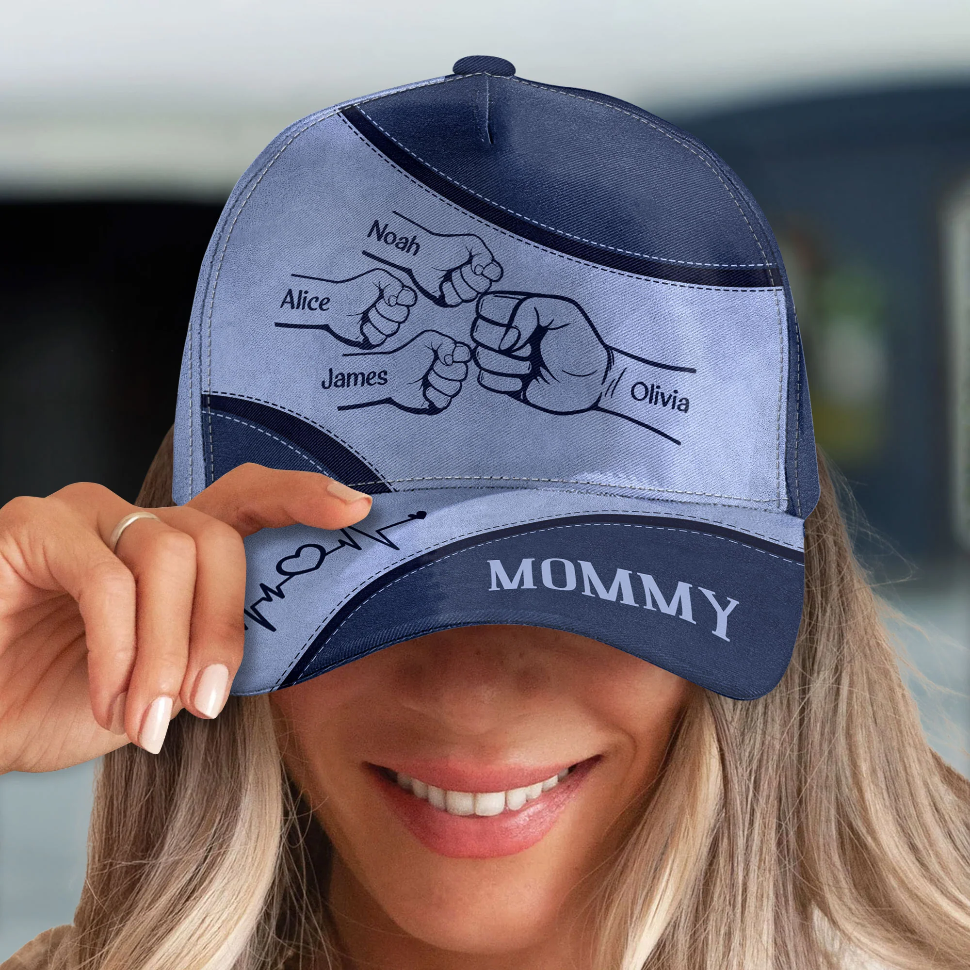 Grandma Mom Mother's Day Gift - Personalized Classic Cap - Image 4