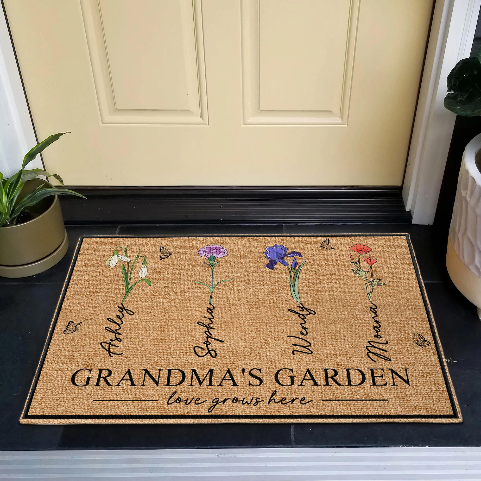 Grandma‘s Garden - Personalized Doormat - Image 3