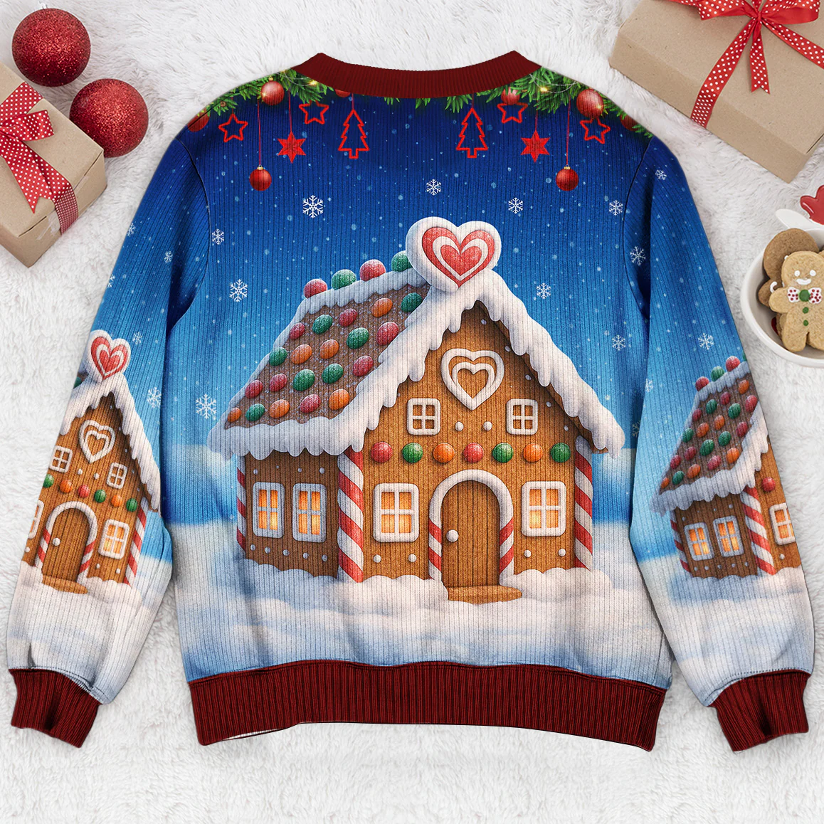 Grandma Snowman Love - Personalized 3D Printed Sweatshirt - Image 5