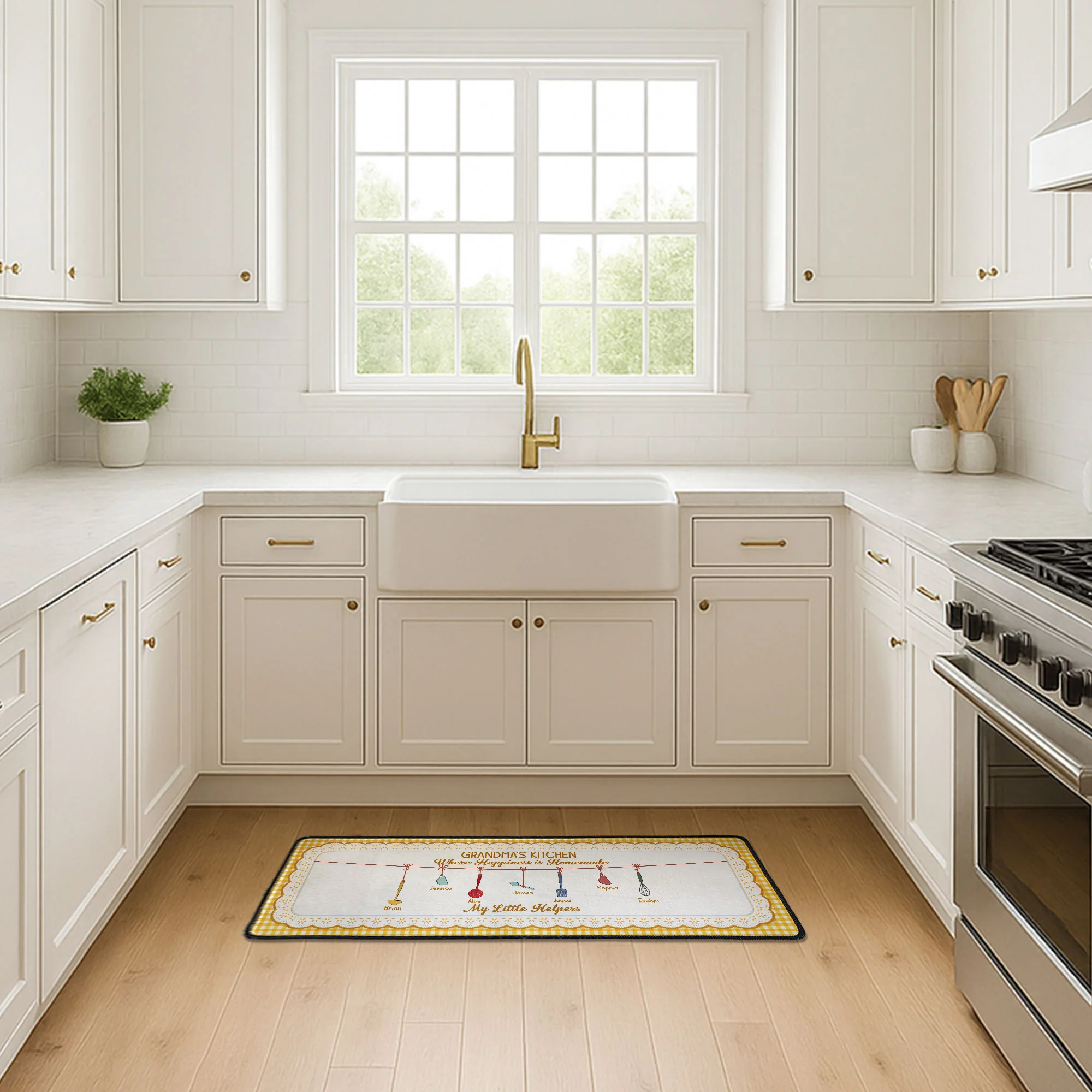 Grandma's Kitchen Where Happiness Is Homemade - Personalized Runner Rug - Image 3
