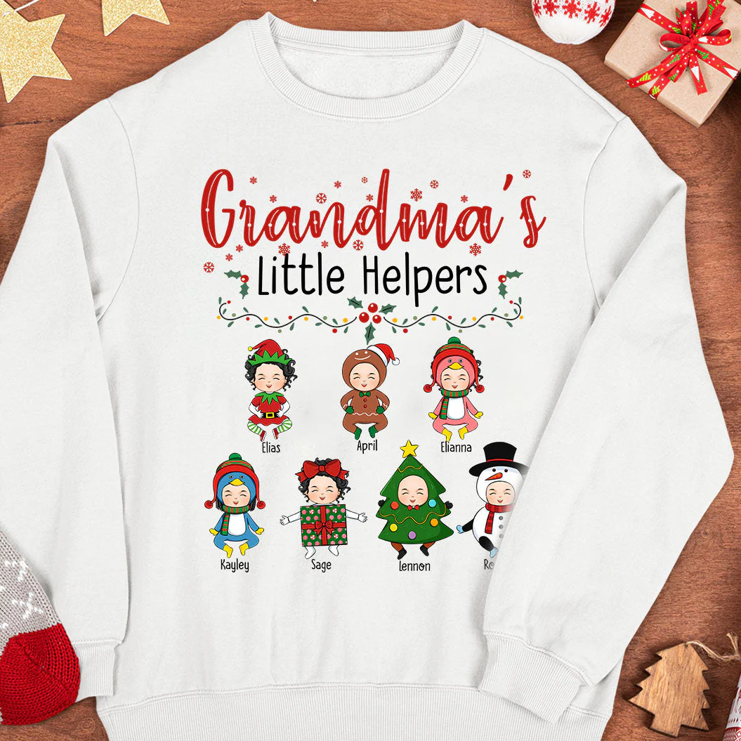 Grandma's Little Helpers - Personalized Sweatshirt - Image 2