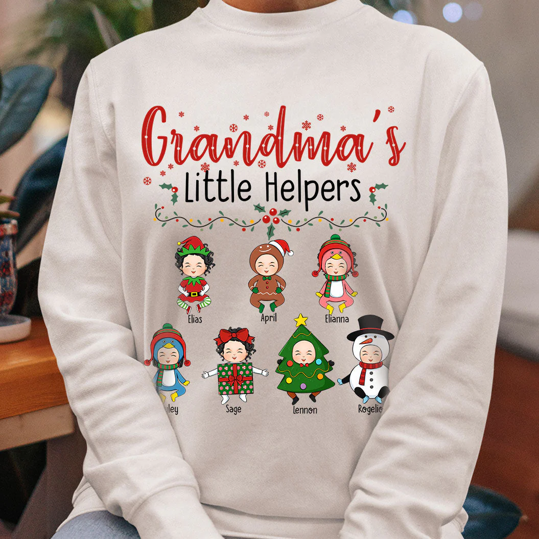 Grandma's Little Helpers - Personalized Sweatshirt - Image 3