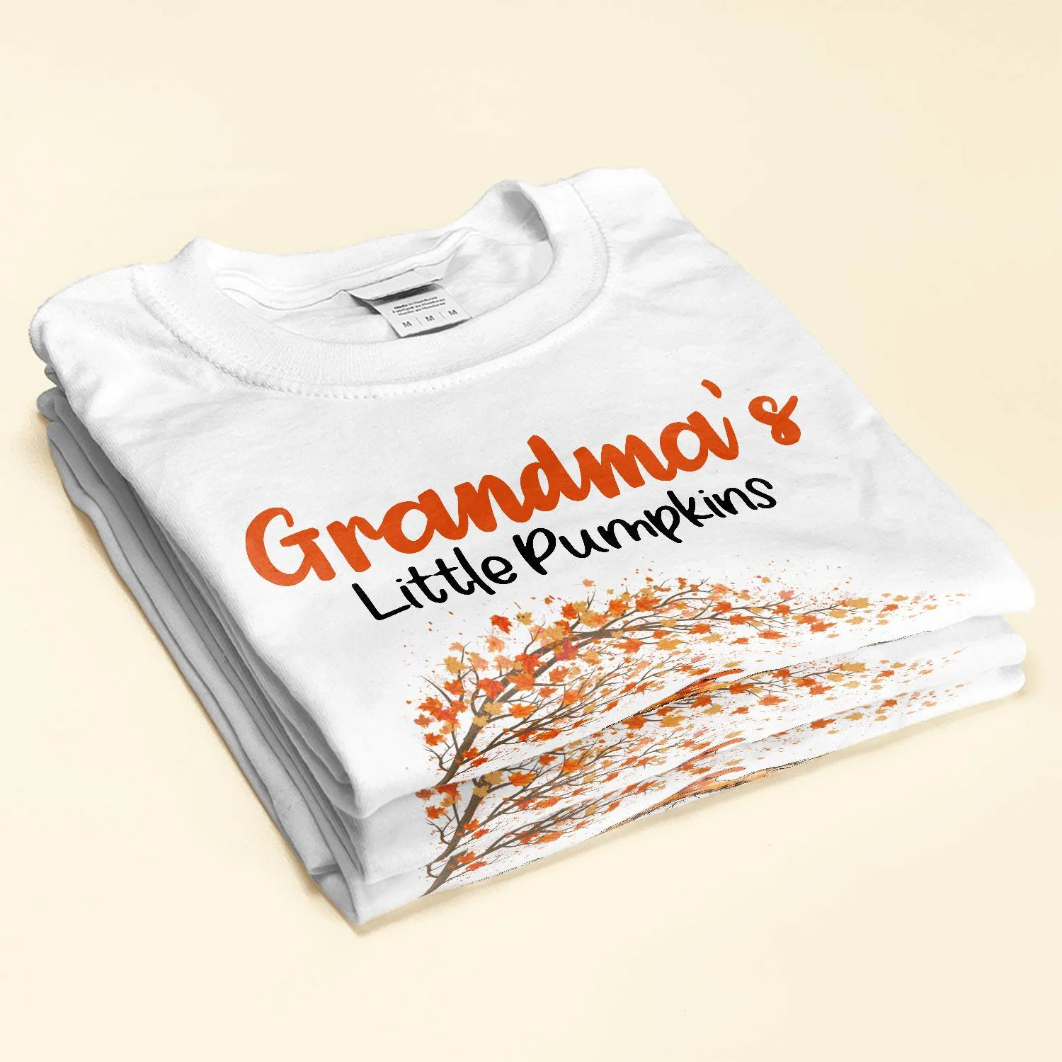 Grandma's Little Pumpkins - Personalized Shirt - Fall Season  Gift For Grandma - Image 2