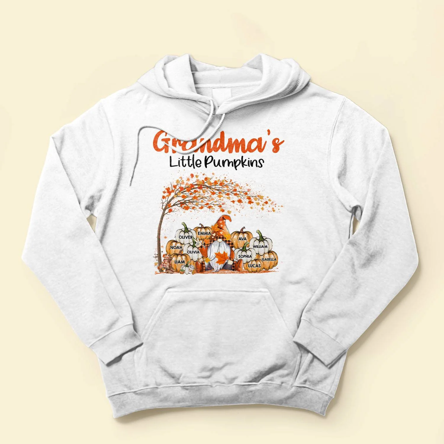 Grandma's Little Pumpkins - Personalized Shirt - Fall Season  Gift For Grandma - Image 4