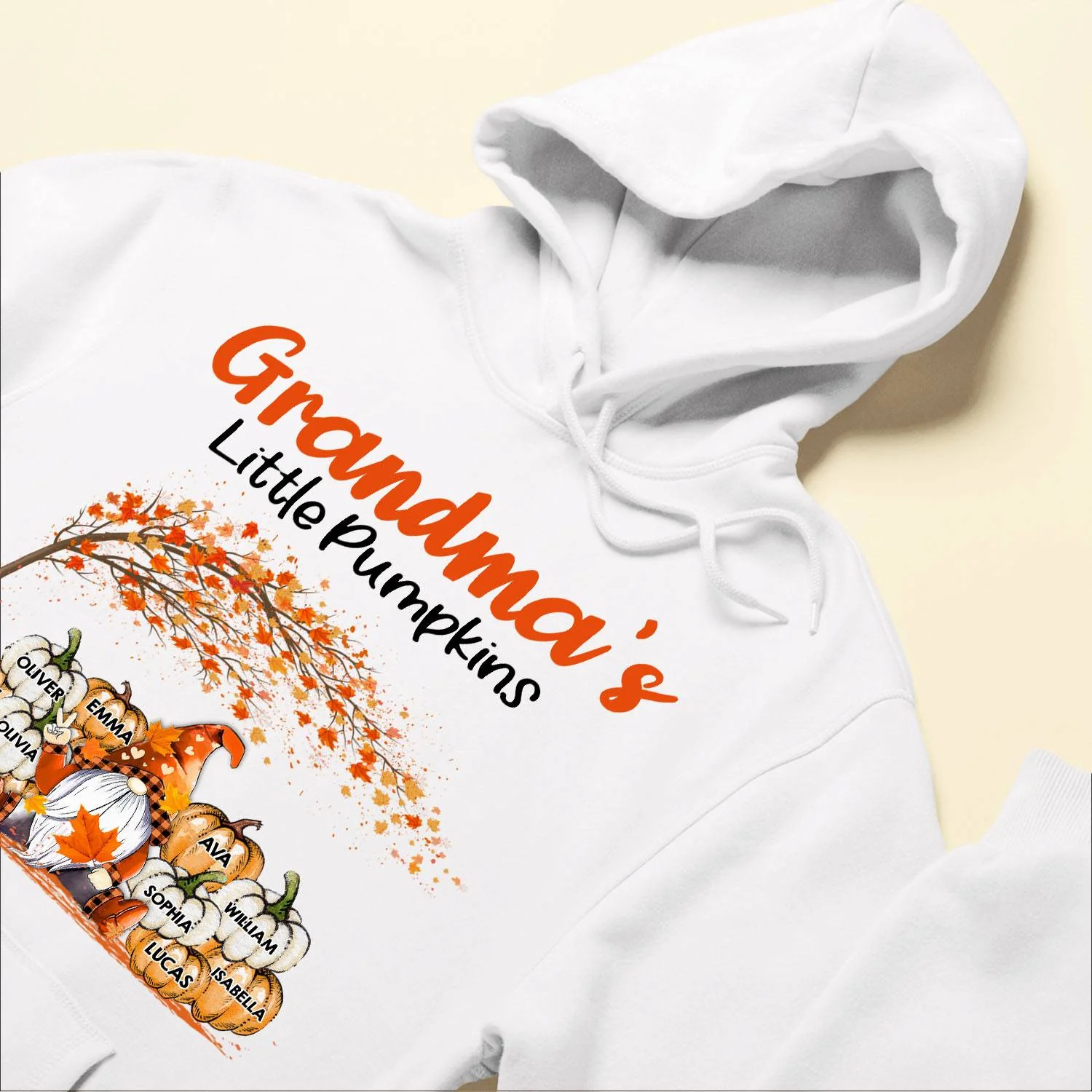 Grandma's Little Pumpkins - Personalized Shirt - Fall Season  Gift For Grandma - Image 6