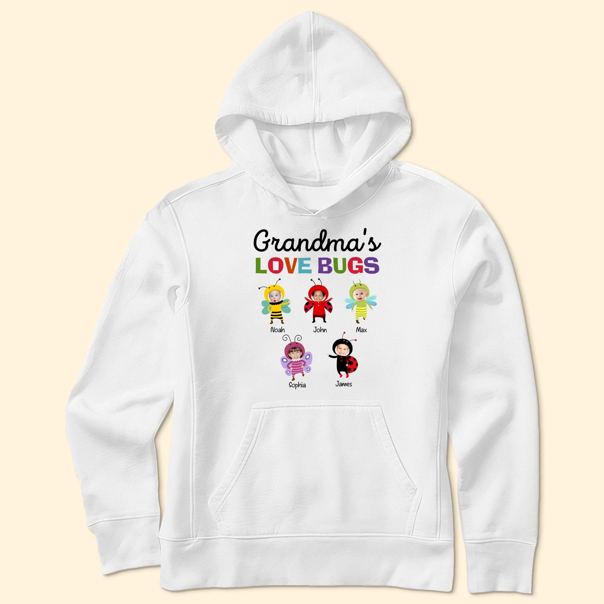 Grandma's Love Bugs - Personalized Photo Shirt - Image 6