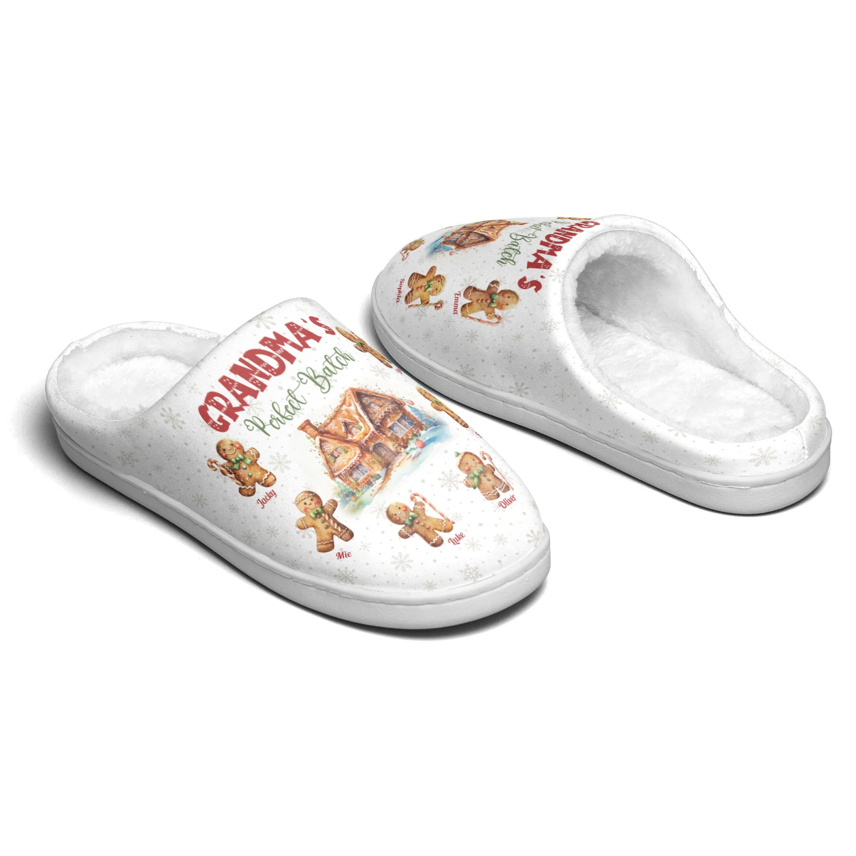 Grandma's Perfect Patch - Personalized Slippers - Image 3