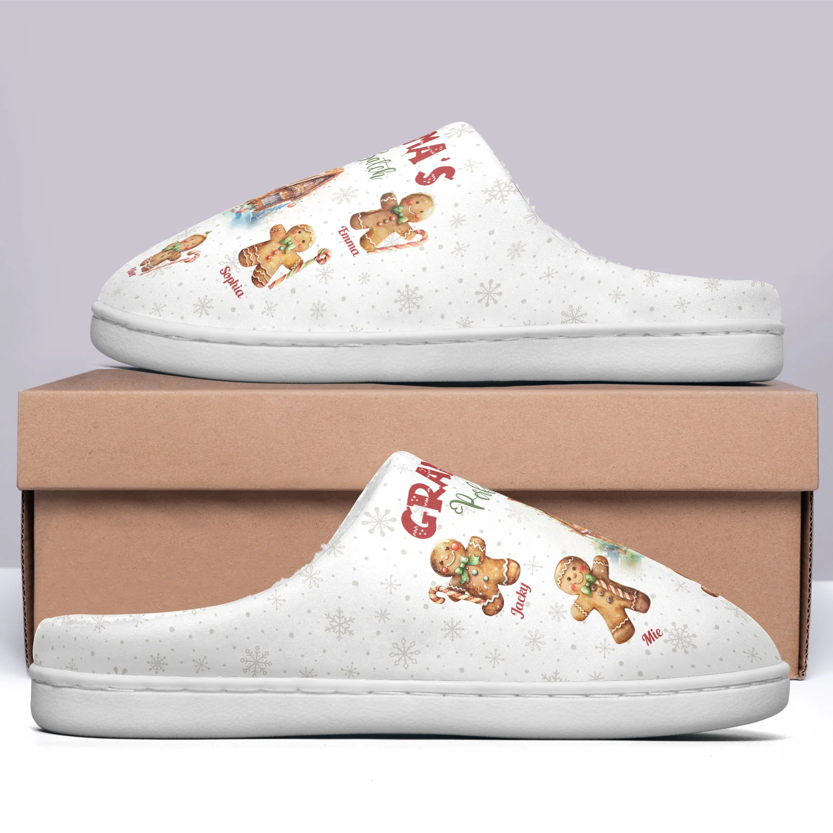 Grandma's Perfect Patch - Personalized Slippers - Image 4